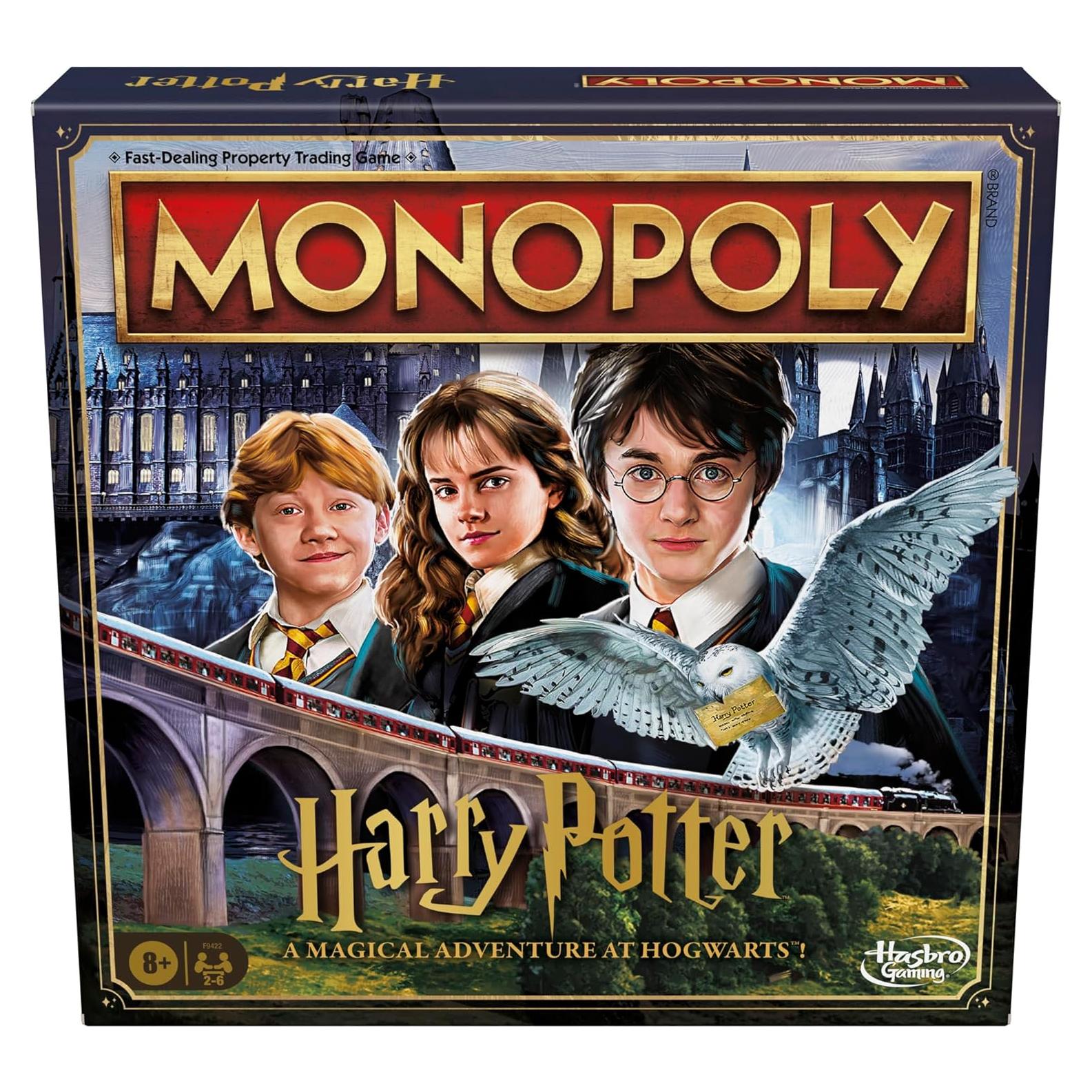Monopoly Harry Potter Juego de Mesa Hasbro 2-6 Jugadores