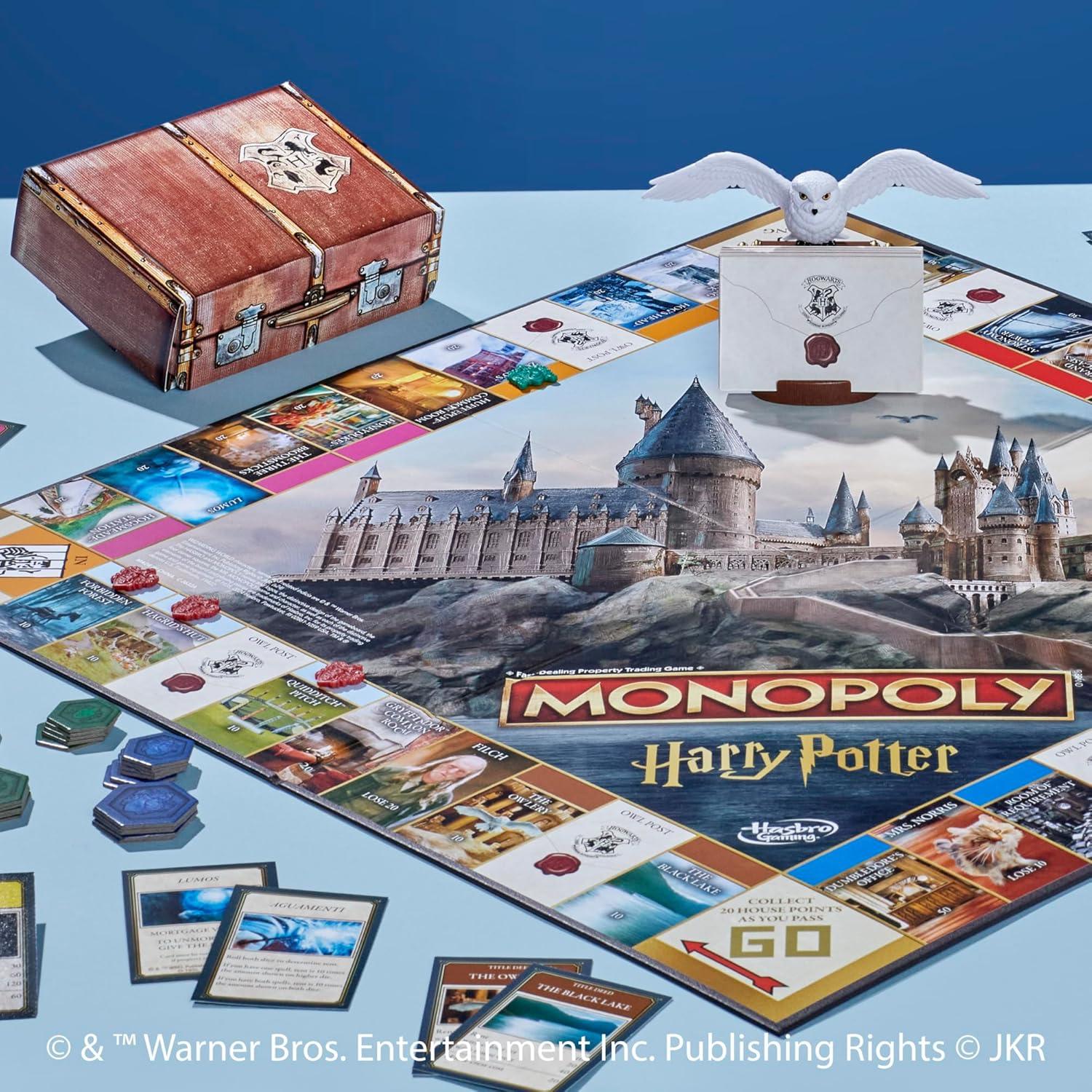 Monopoly Harry Potter Juego de Mesa Hasbro 2-6 Jugadores