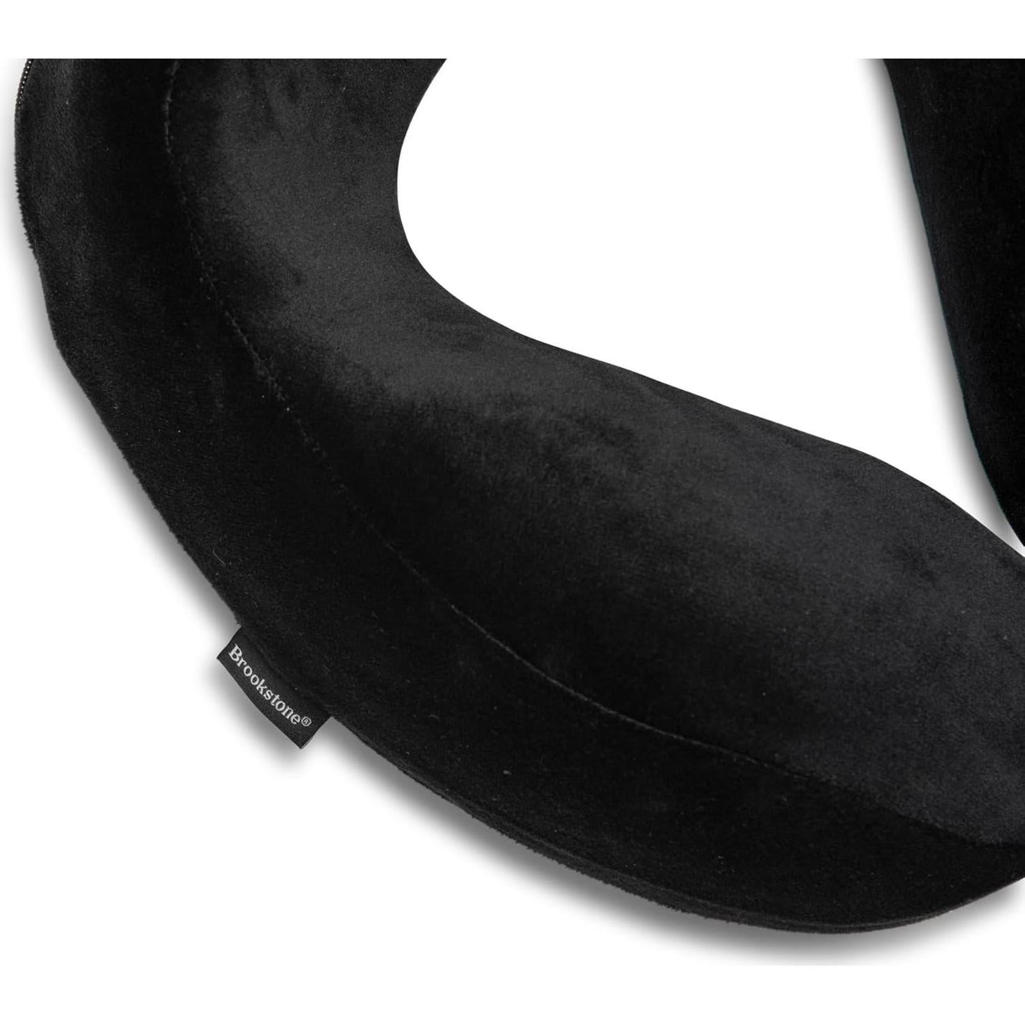 Almohada de Viaje Brookstone Ultra Form Espuma Viscoelástica Negra