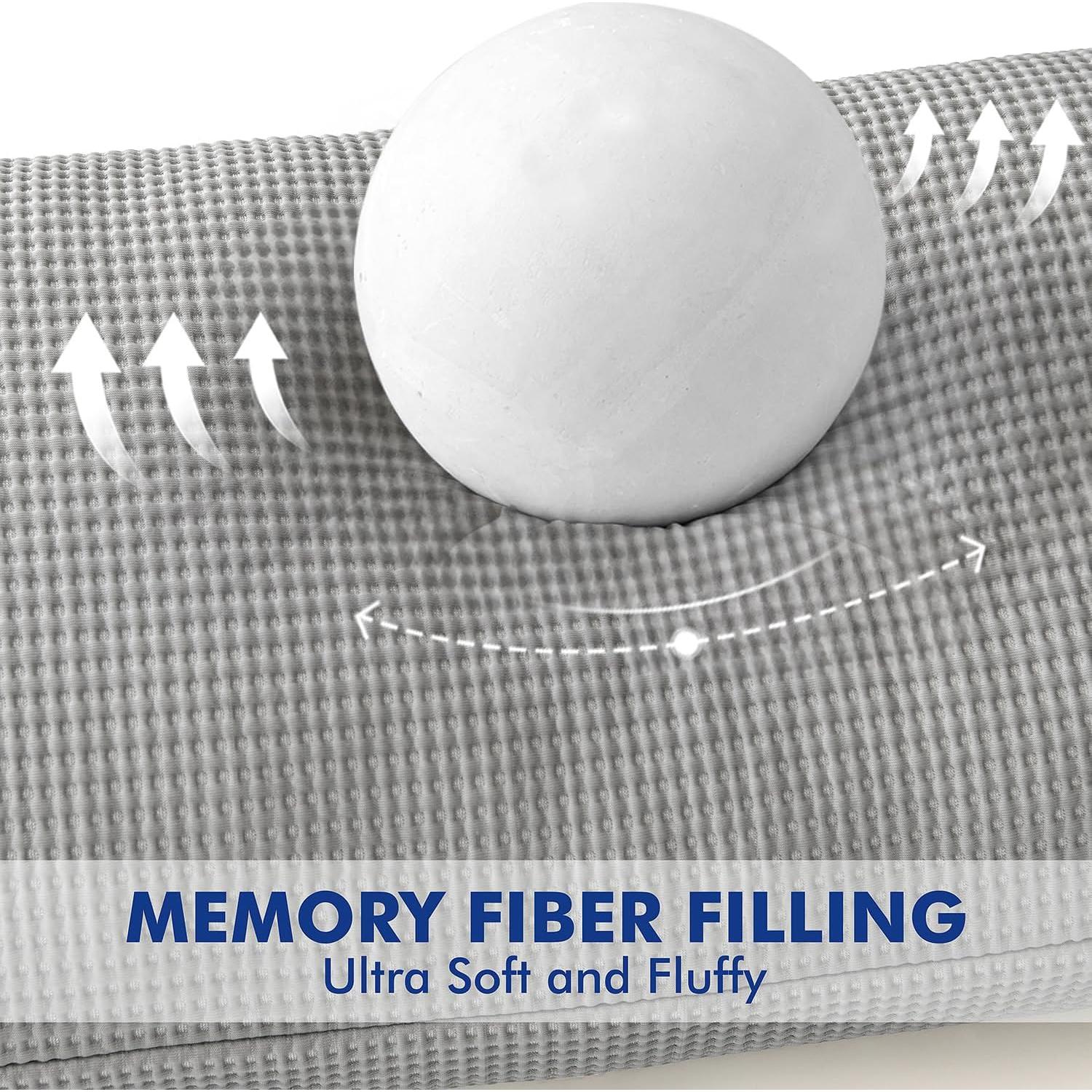 Almohada Corporal MIULEE 20x60 cm Espuma Viscoelástica Azul