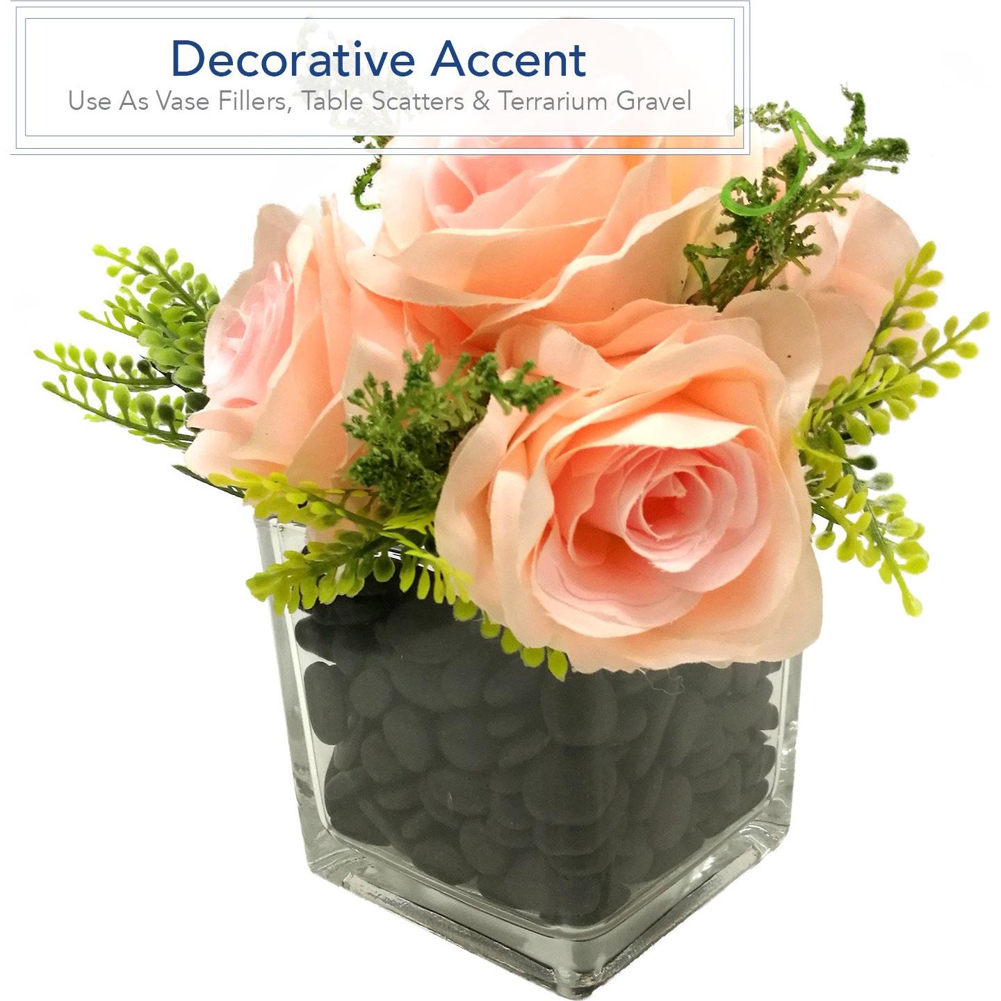 Piedras de Río Decorativas Royal Imports 2.27kg - Negro