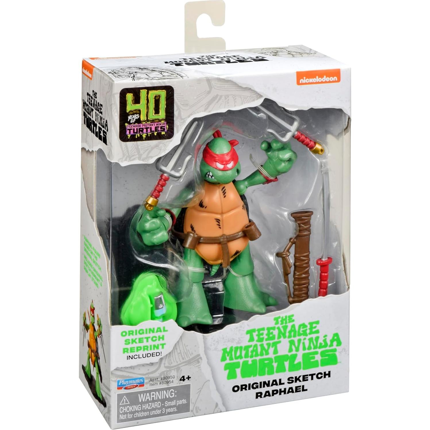 Figura de Acción TMNT Rafael Boceto Original 14.74 cm