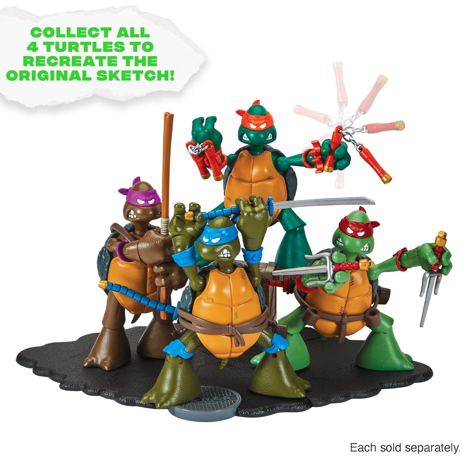 Figura de Acción TMNT Rafael Boceto Original 14.74 cm