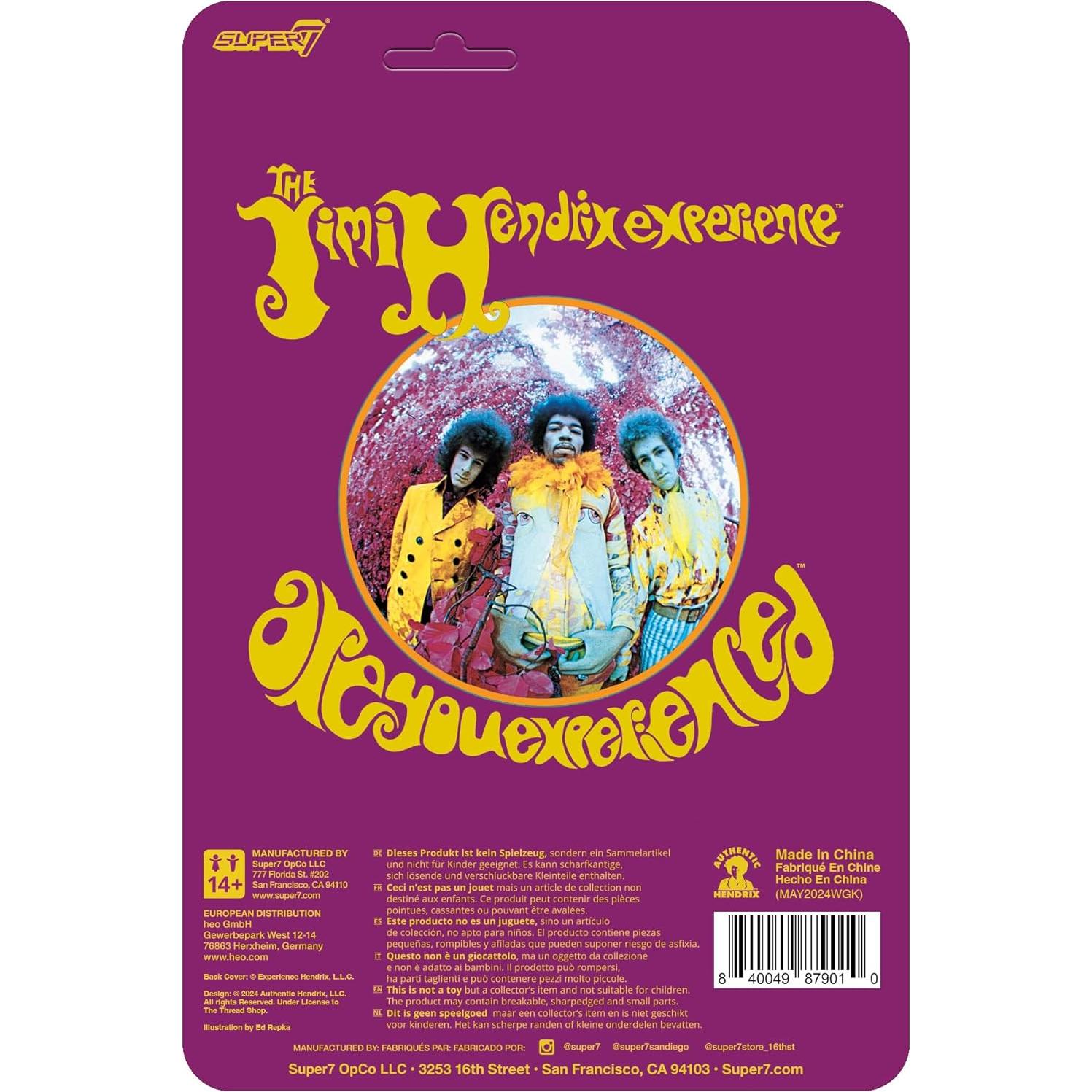 Figura de Acción Jimi Hendrix Super7 9.5 cm con Guitarra