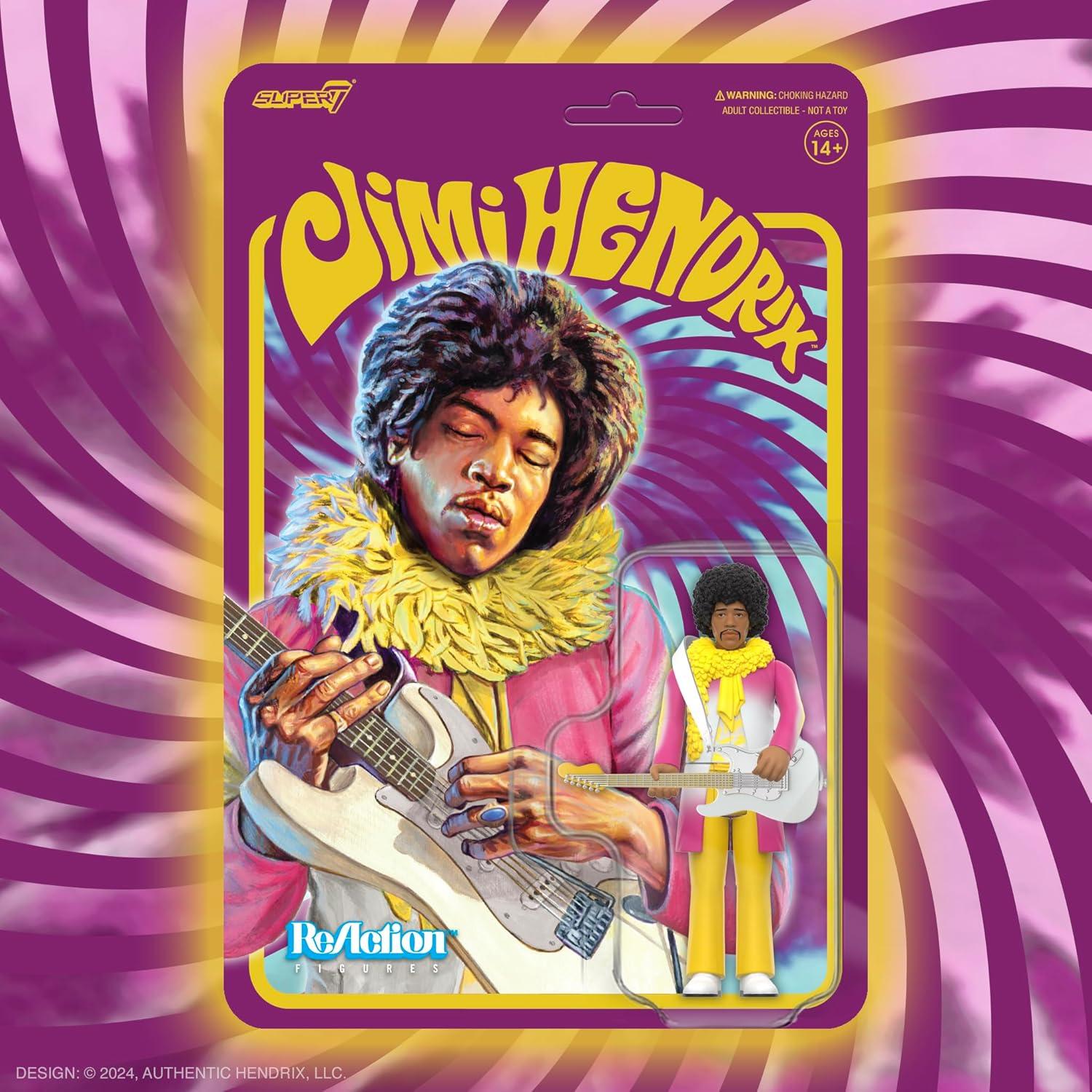Figura de Acción Jimi Hendrix Super7 9.5 cm con Guitarra