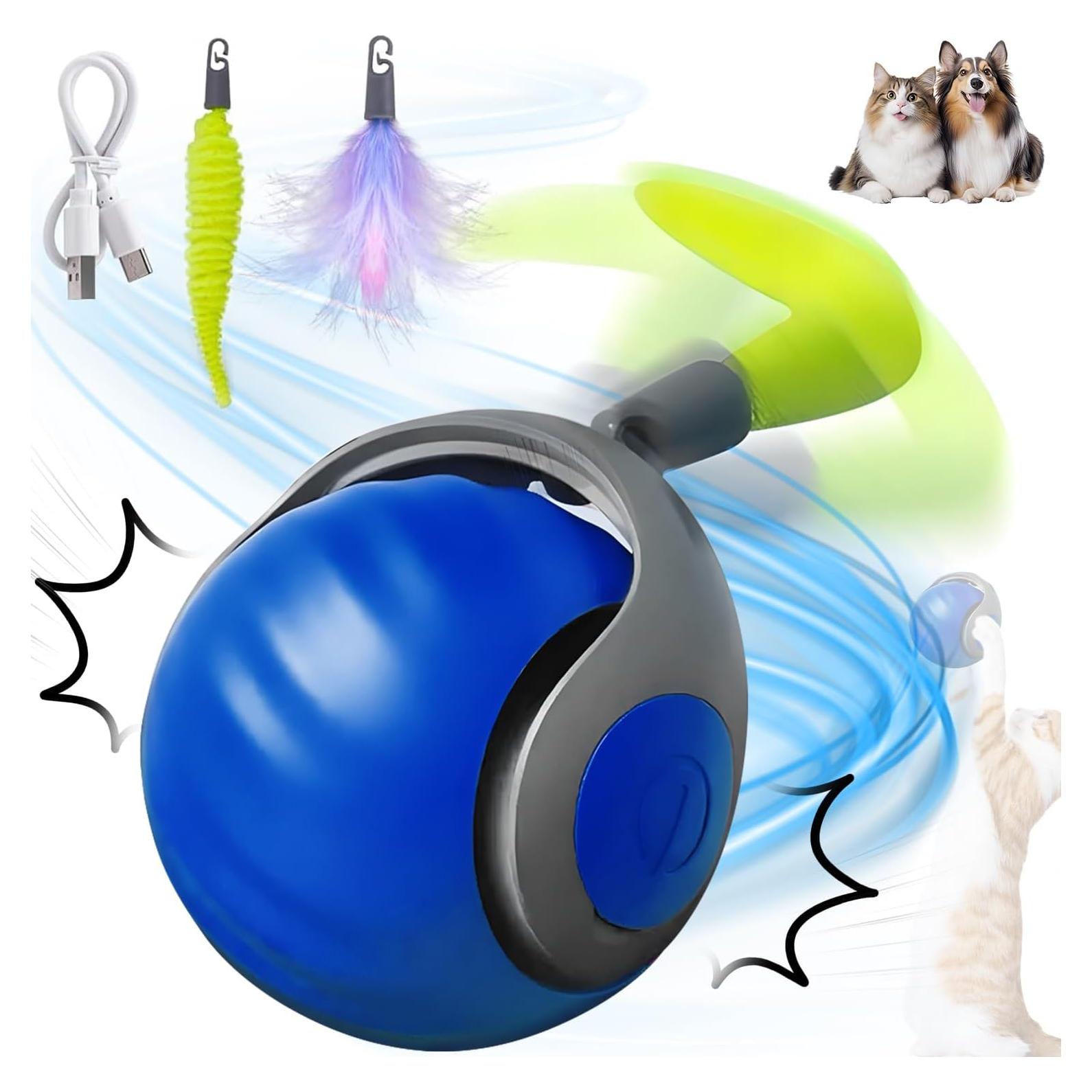 Pelota Interactiva para Gatos MAROJEIF Azul 2.54cm Recargable