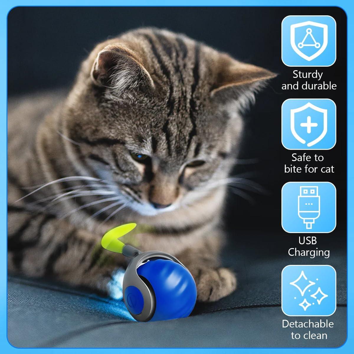 Pelota Interactiva para Gatos MAROJEIF Azul 2.54cm Recargable