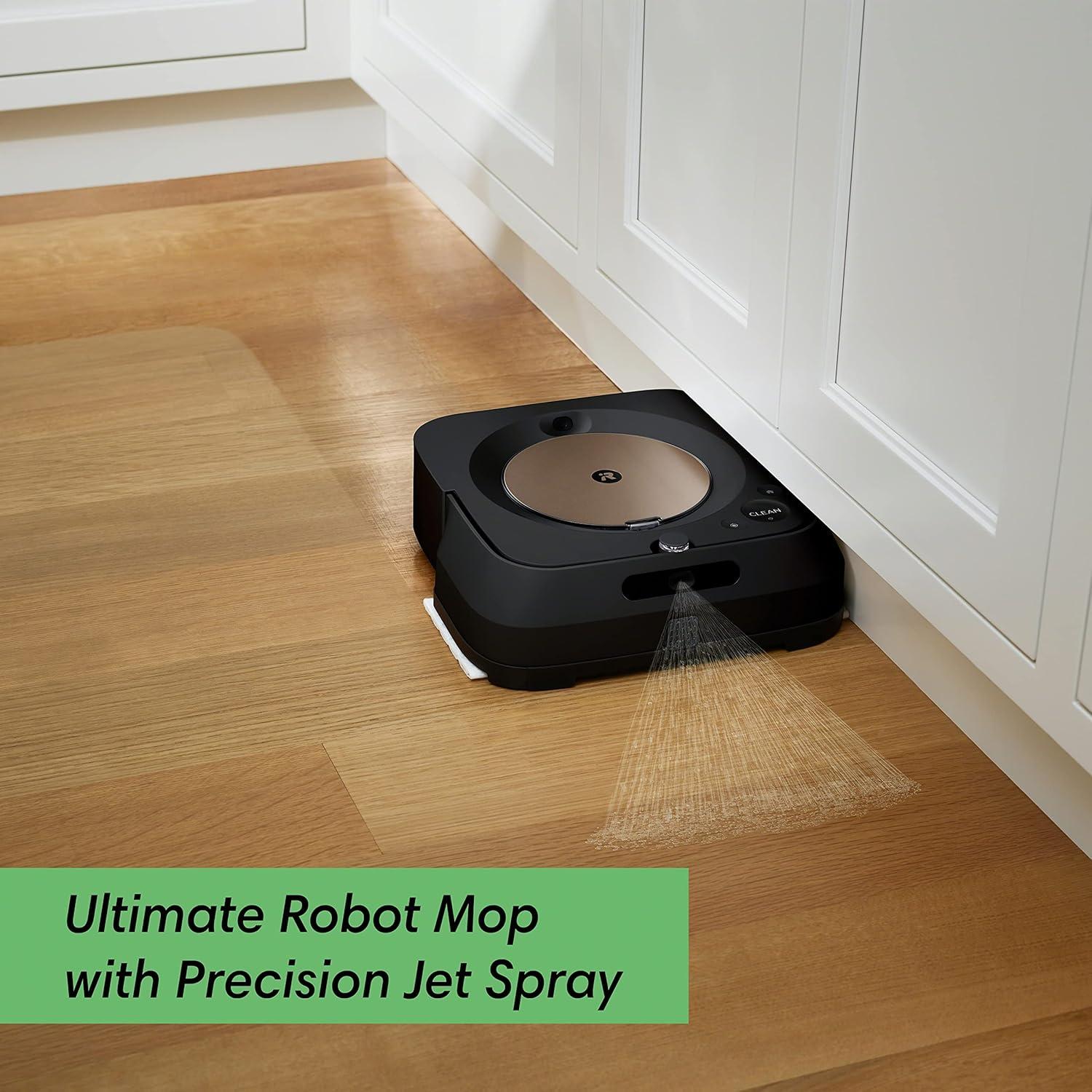 Robot Trapeador iRobot Braava Jet m6 - Mapeo Inteligente, Negro