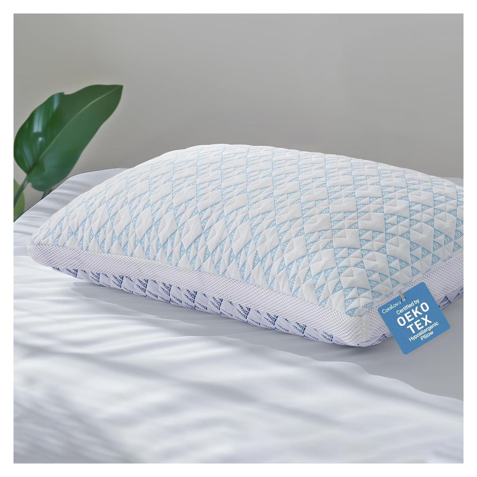 Almohada Ajustable Cotelovo Queen Viscosa Bambú Espuma Memoria