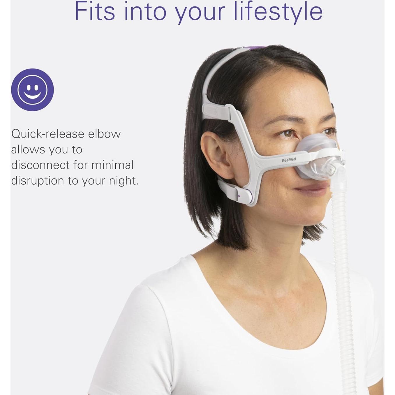 Máscara CPAP ResMed AirTouch N20 Pequeña con Almohadilla Nasal