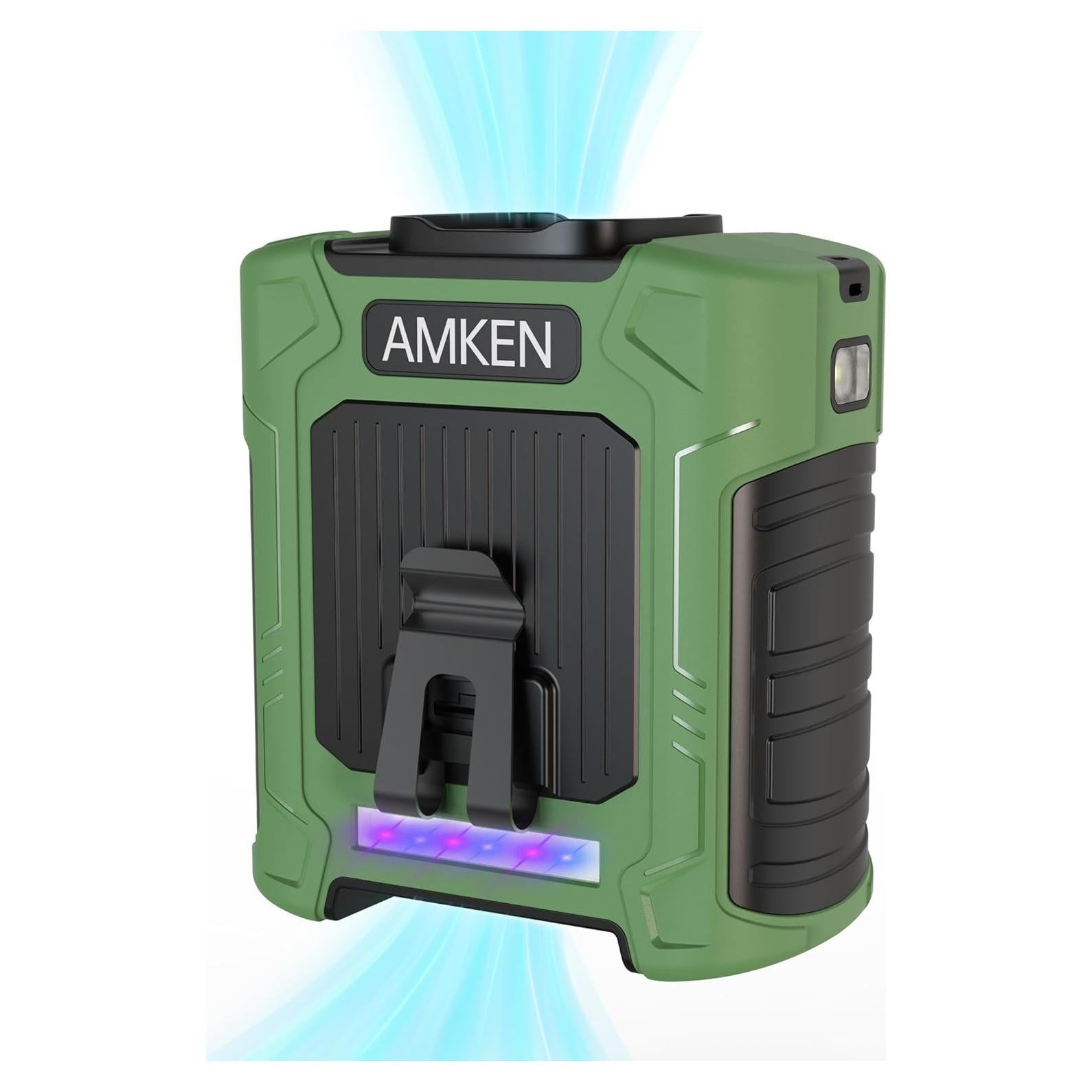 Ventilador Portátil de Cintura AMKEN GY009 10000mAh 6 Velocidades