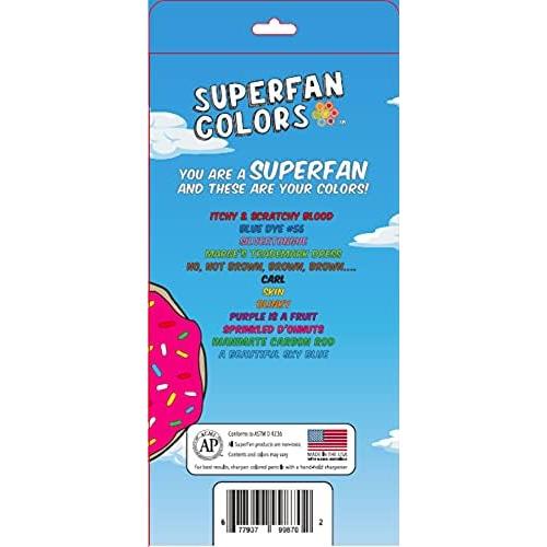 Juego de lápices de colores Los Simpsons - SUPERFAN Colors