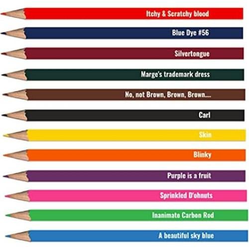 Juego de lápices de colores Los Simpsons - SUPERFAN Colors