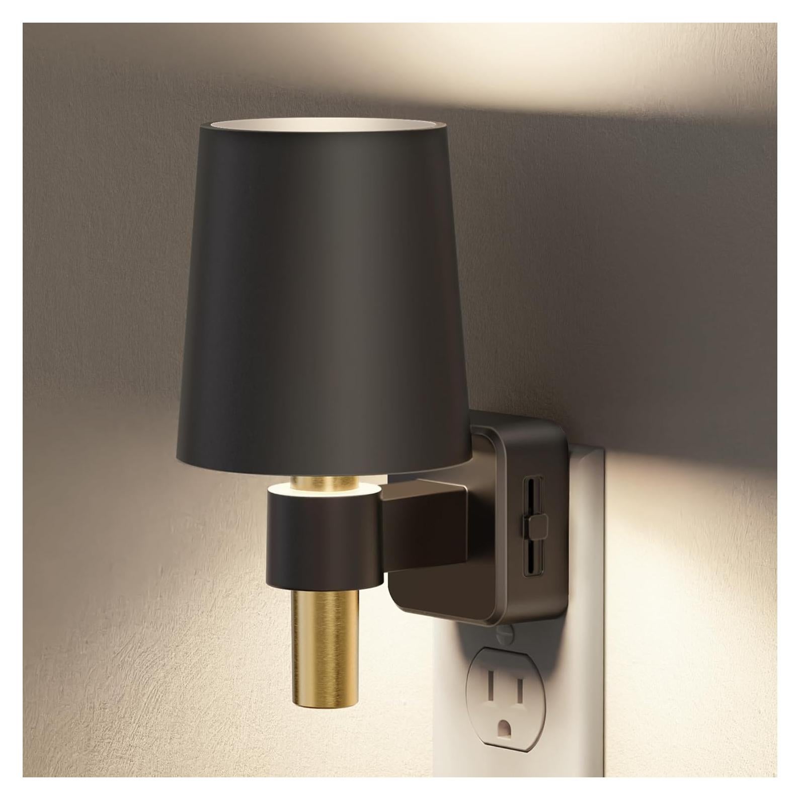 Luz Nocturna Regulable Briignite 5000K 0-100LM Sensor Crepúsculo