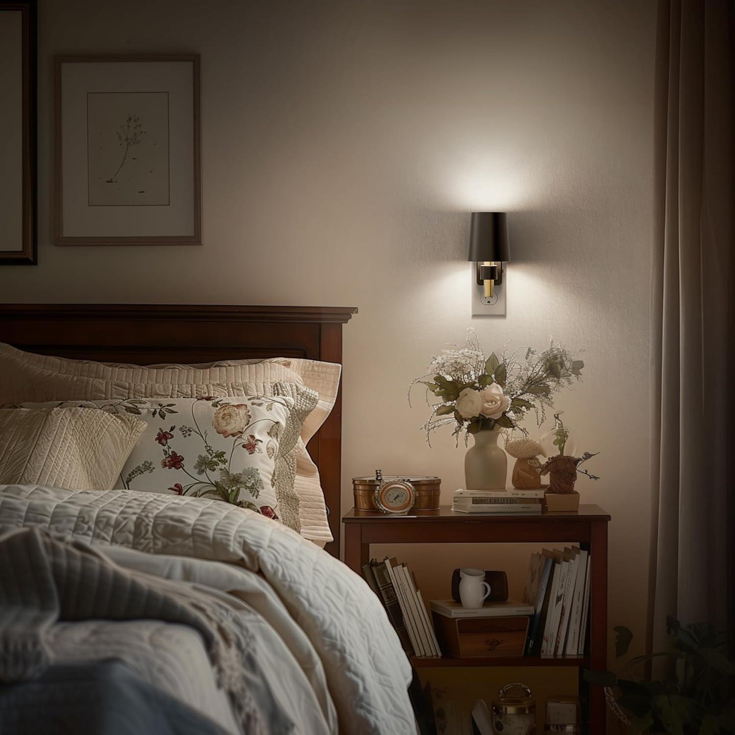 Luz Nocturna Regulable Briignite 5000K 0-100LM Sensor Crepúsculo