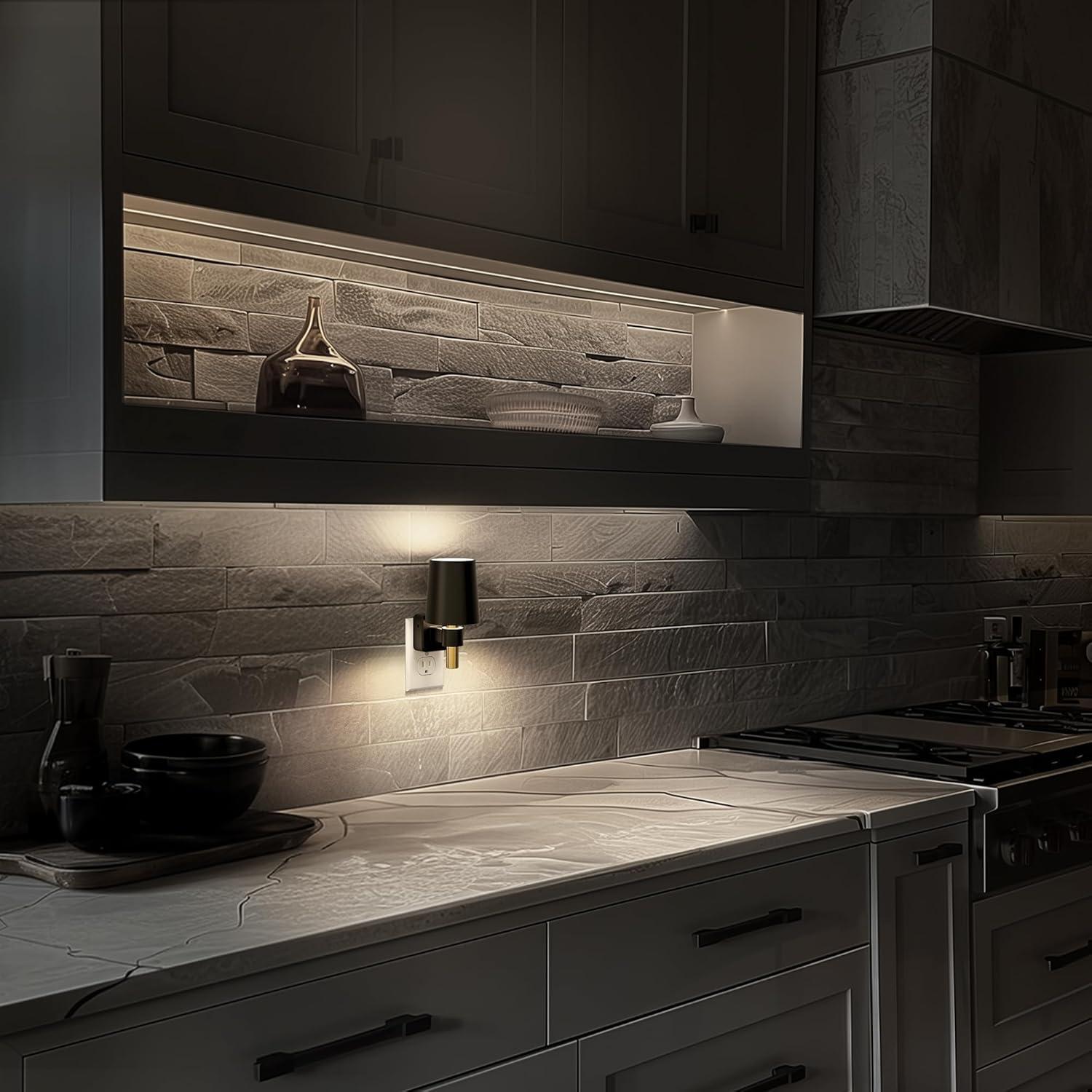 Luz Nocturna Regulable Briignite 5000K 0-100LM Sensor Crepúsculo