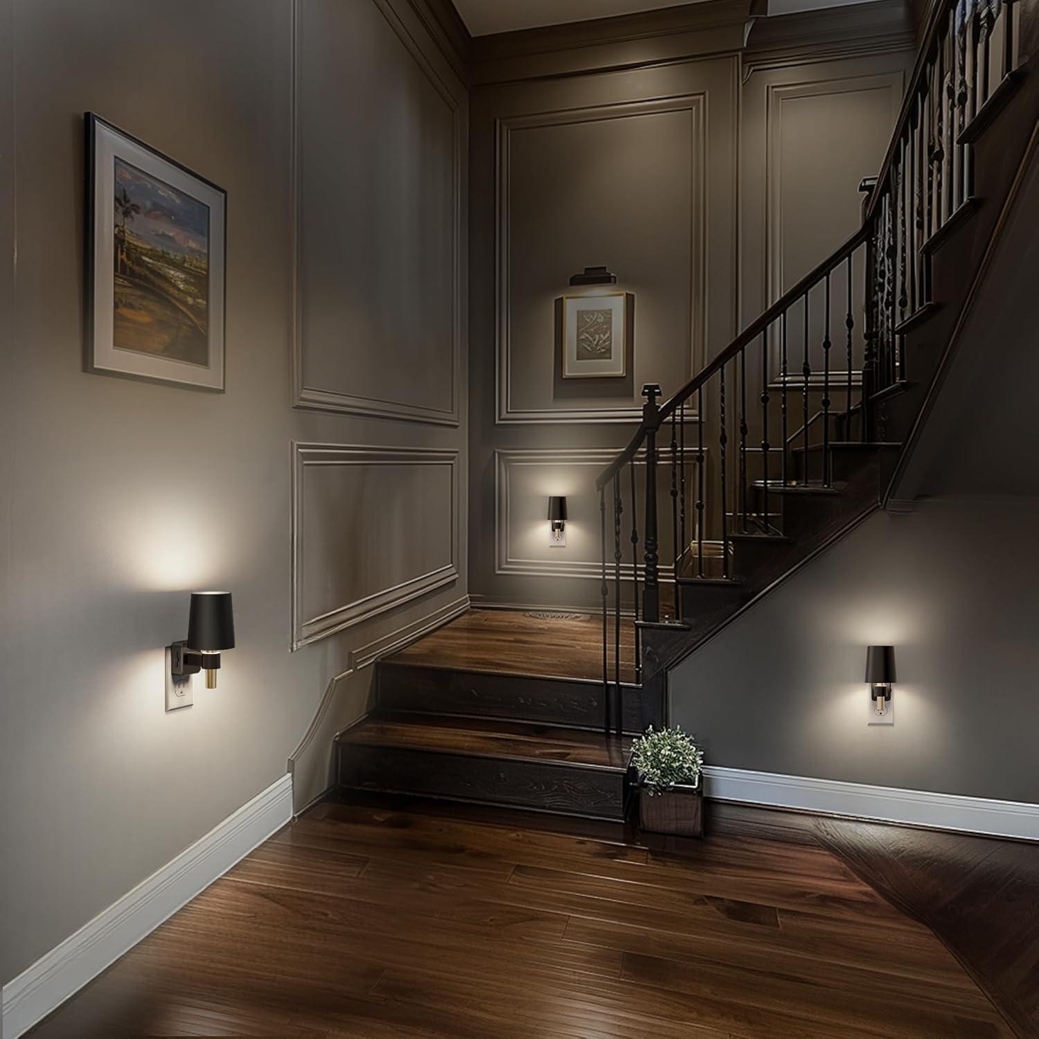 Luz Nocturna Regulable Briignite 5000K 0-100LM Sensor Crepúsculo