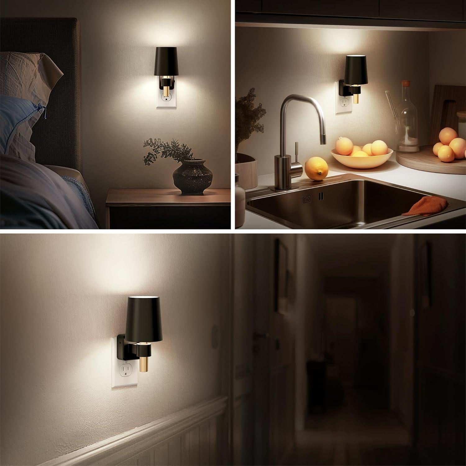 Luz Nocturna Regulable Briignite 5000K 0-100LM Sensor Crepúsculo