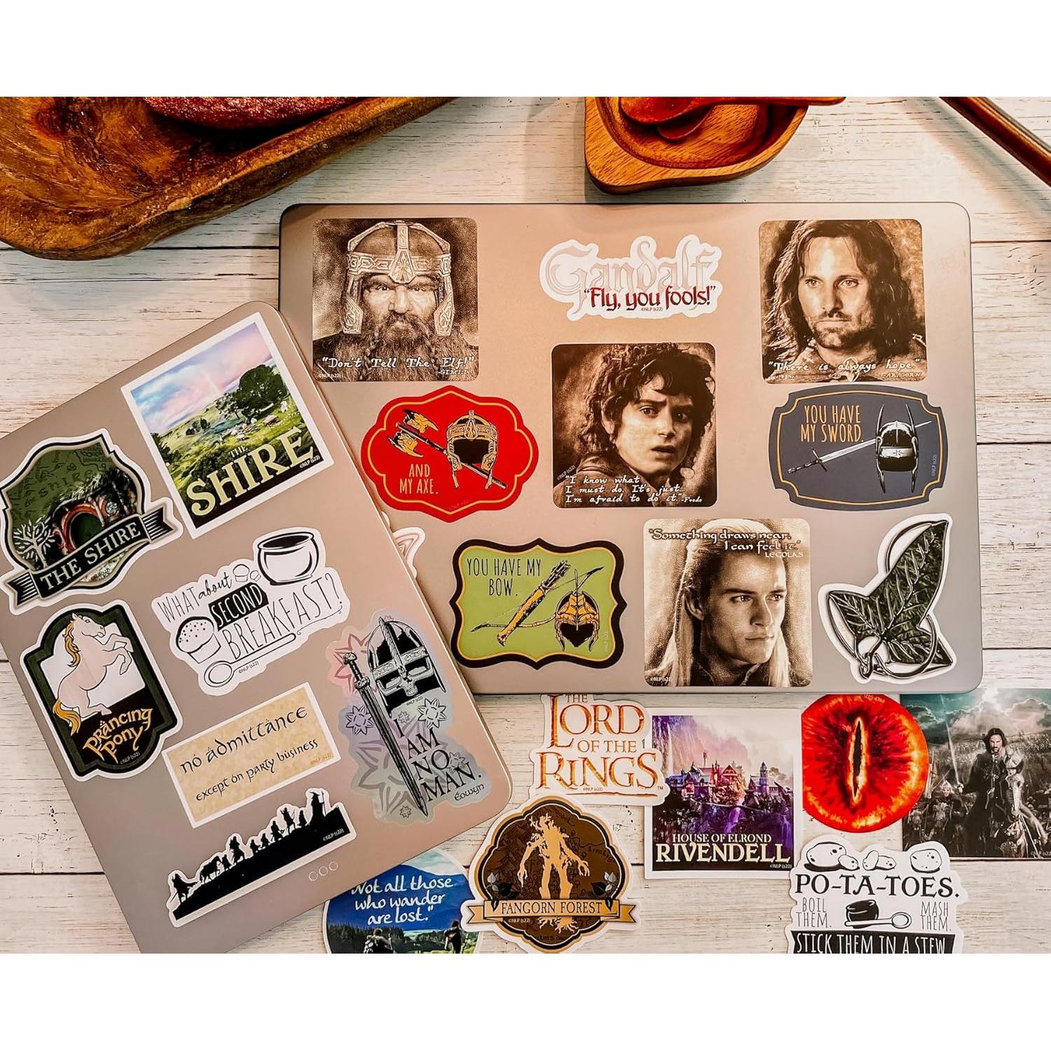 Calcomanías El Señor de los Anillos CON*QUEST 60 Piezas