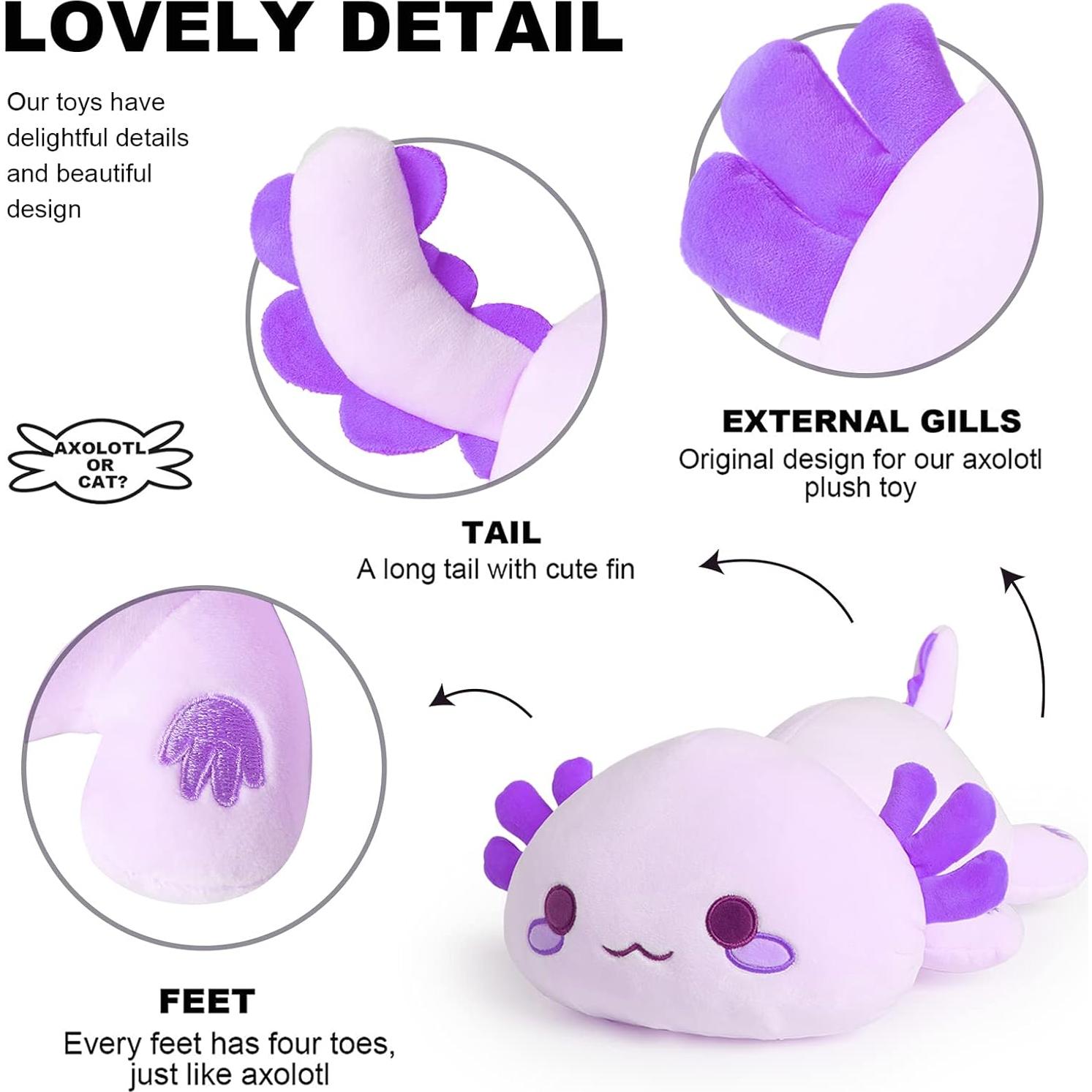 Axolote de Peluche Onsoyours 48 cm Suave Kawaii