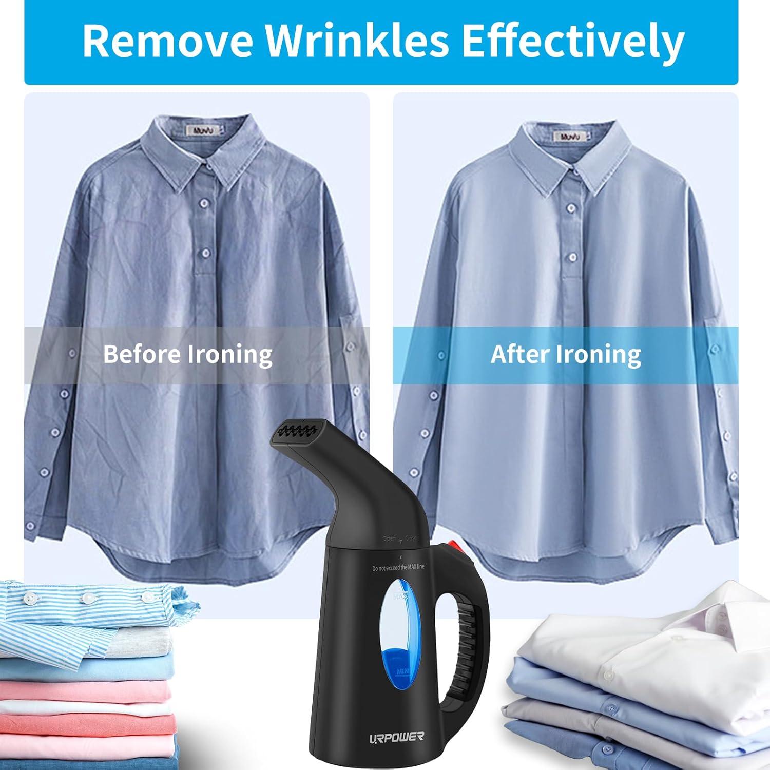 Vaporizador de Ropa URPOWER 130ml Portátil Calentamiento Rápido