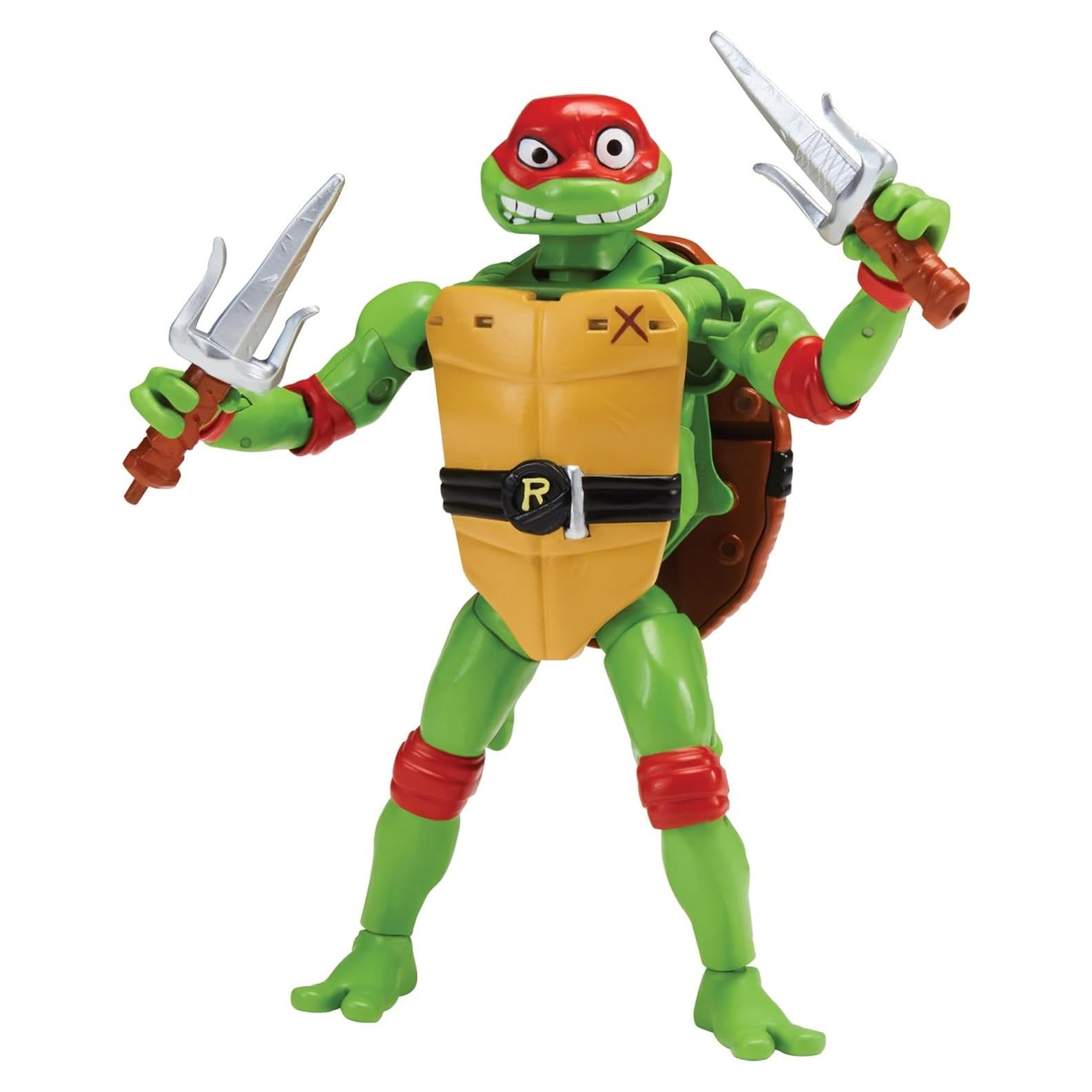 Figura Tortuga Ninja Raphael 14 cm Mutaciones Deluxe Playmates