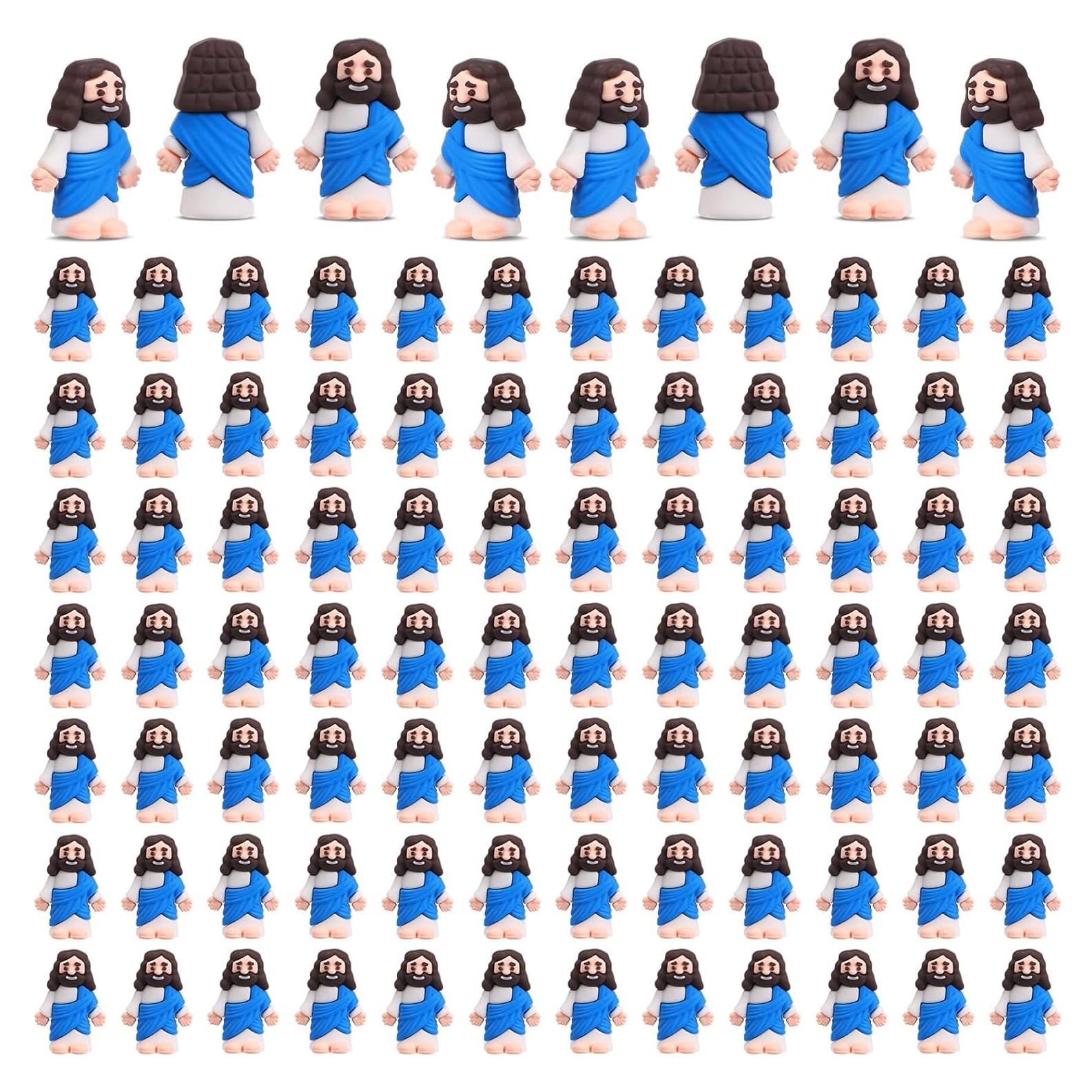 Bememo 100 Figuras de Jesús de Goma para Fiestas Religiosas