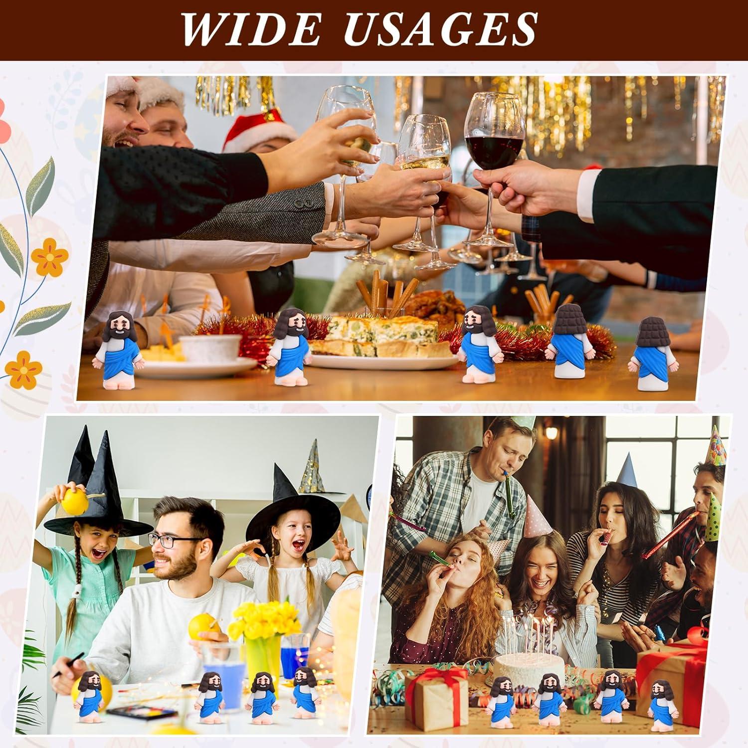 Bememo 100 Figuras de Jesús de Goma para Fiestas Religiosas