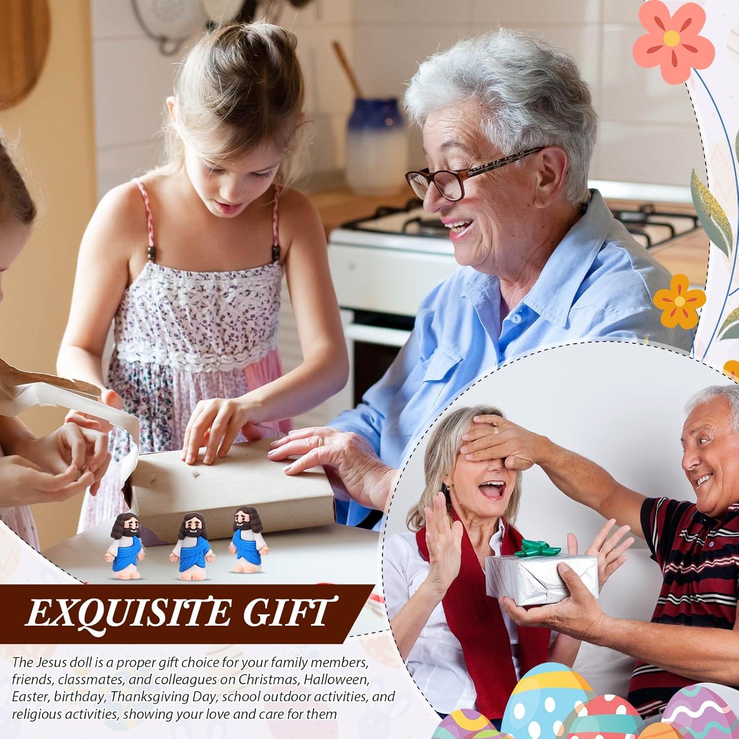 Bememo 100 Figuras de Jesús de Goma para Fiestas Religiosas