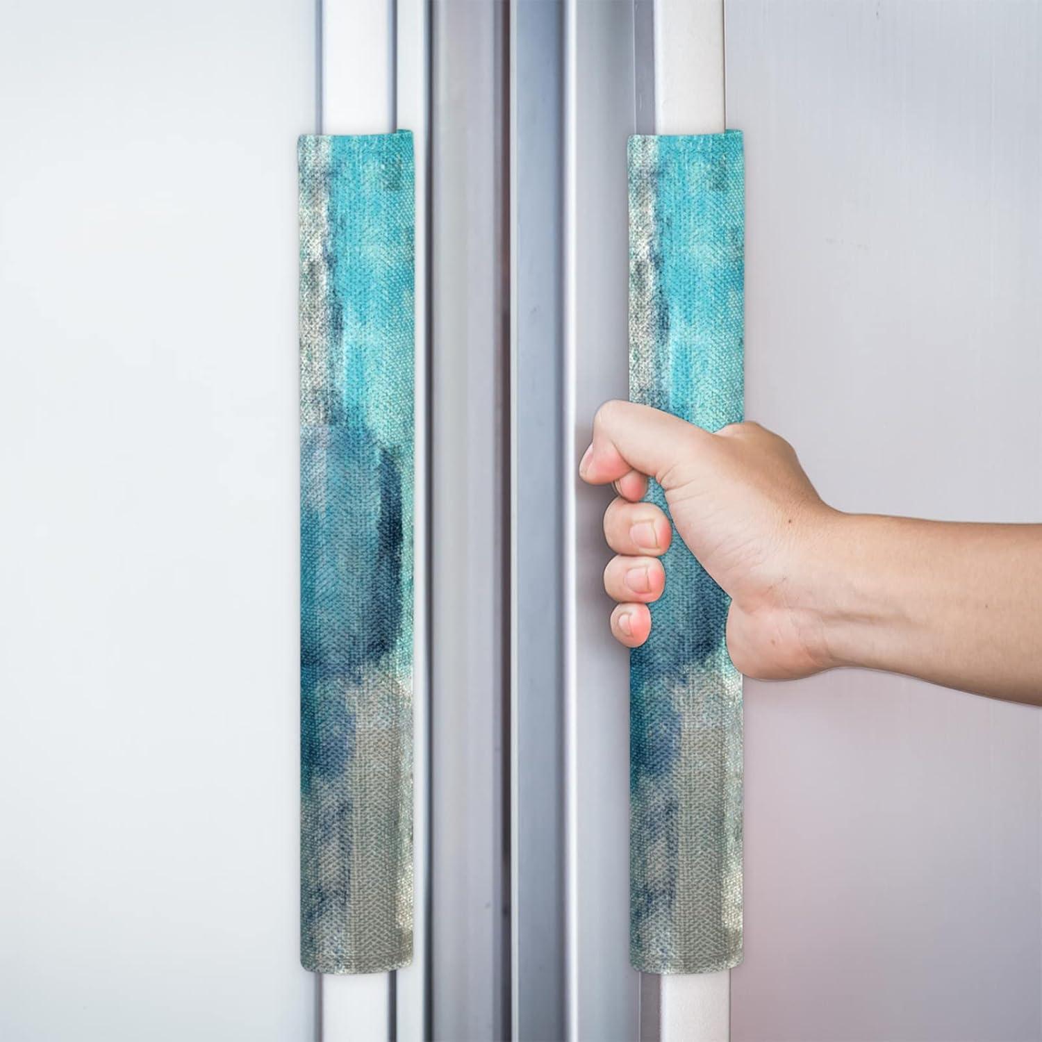 Juego de Fundas para Manijas de Refrigerador Pardick 2 Piezas Turquesa