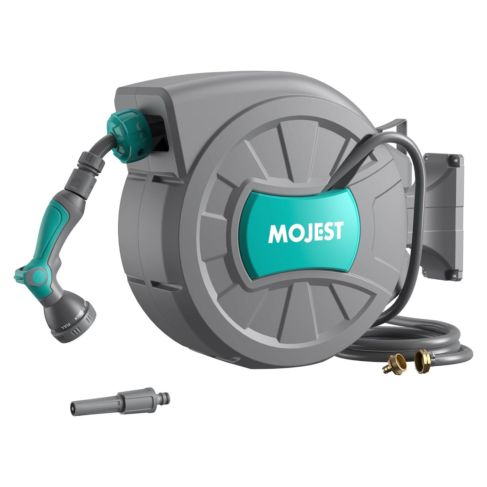 Carrete de Manguera de Jardín Mojest 24.38 m Gris Oscuro