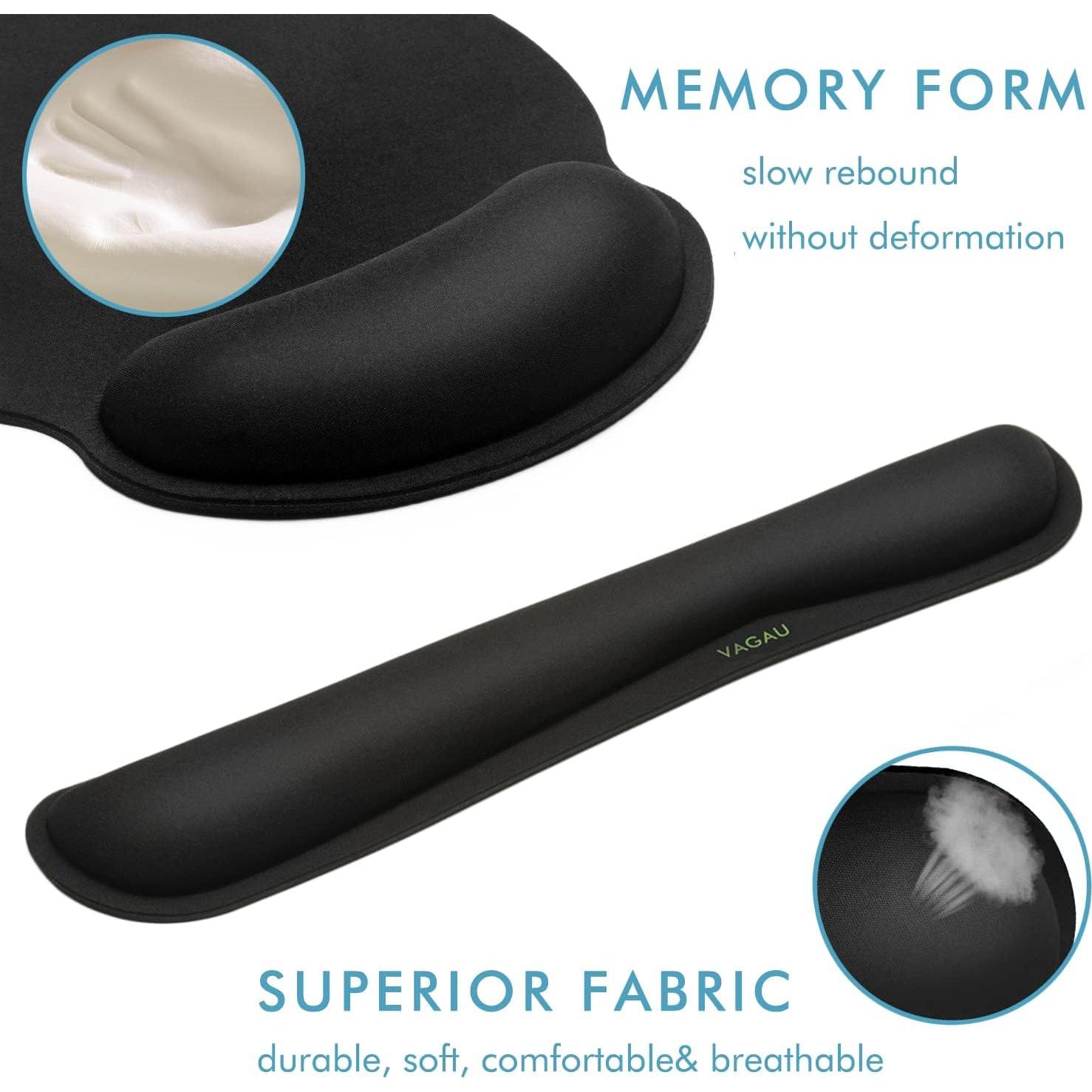 Juego de Almohadillas Ergonómicas Comfy Mee para Teclado y Ratón