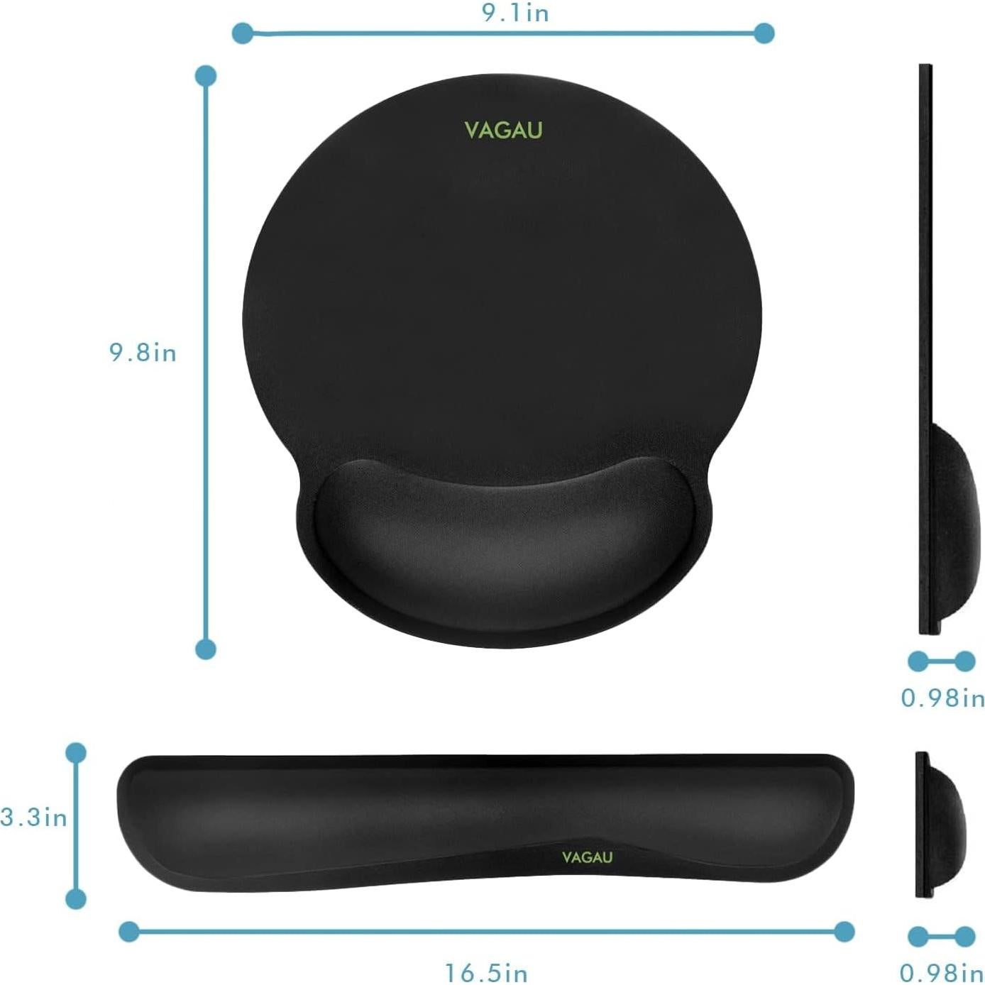 Juego de Almohadillas Ergonómicas Comfy Mee para Teclado y Ratón