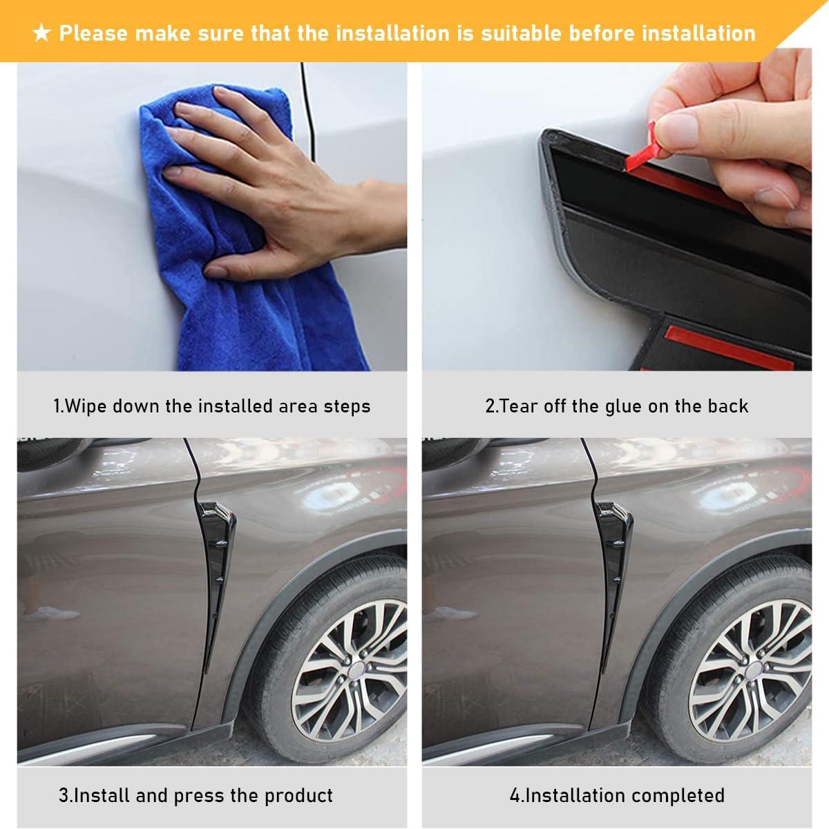 2 Ventilaciones Laterales de Guardabarros PVC Povtii 40.96x9.50cm