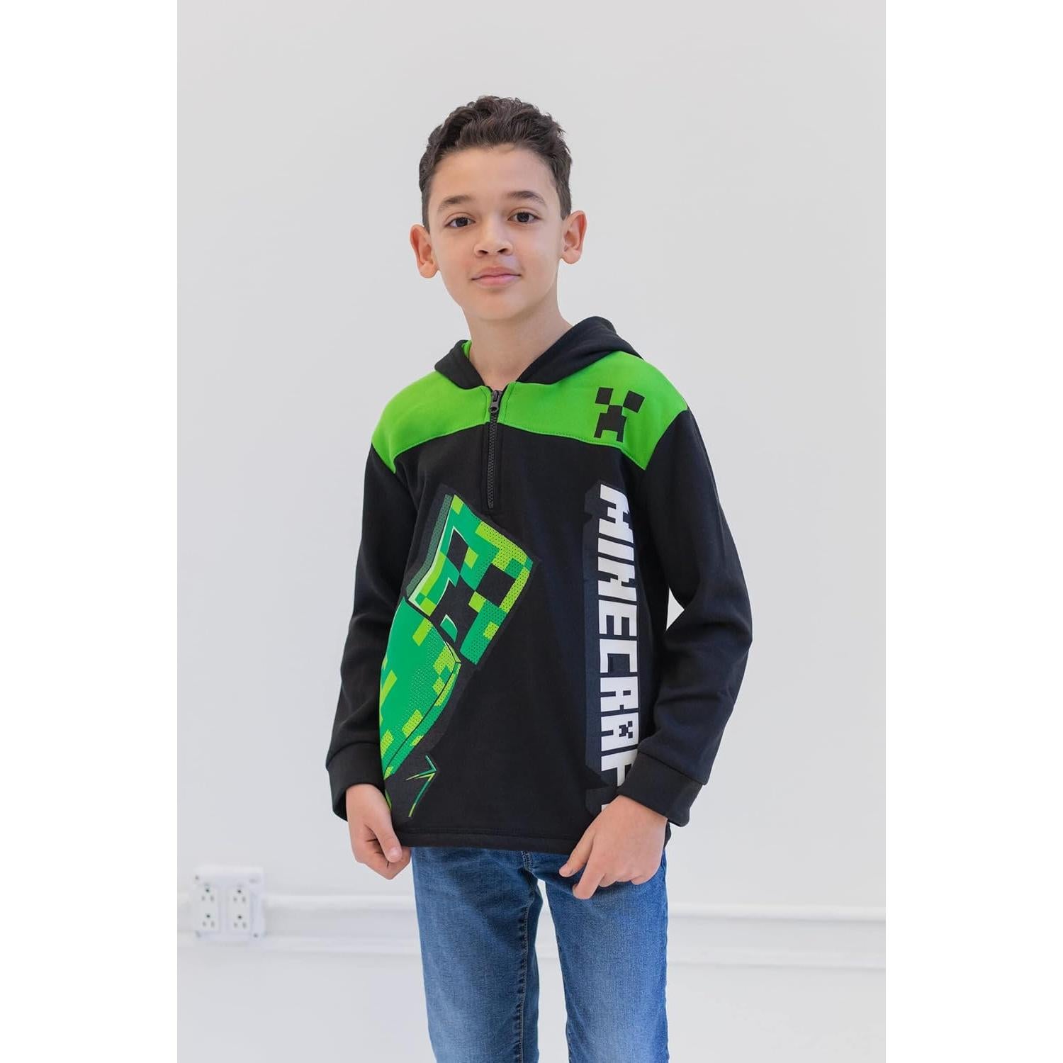Sudadera con Capucha Minecraft Creeper Niños 4-20 Años