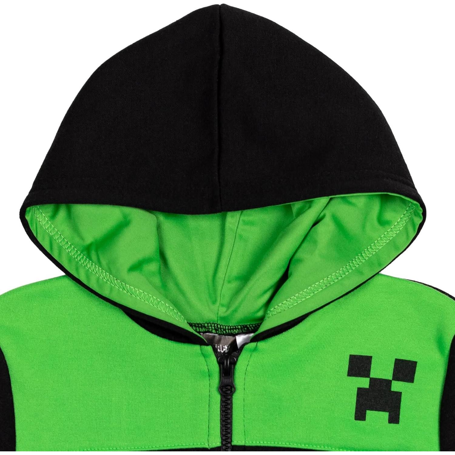 Sudadera con Capucha Minecraft Creeper Niños 4-20 Años