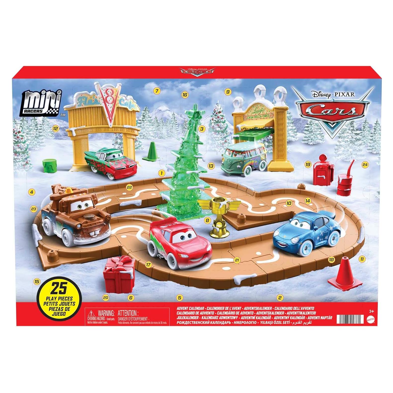 Calendario de Adviento Mini Racers Disney Pixar Cars con 5 Coches