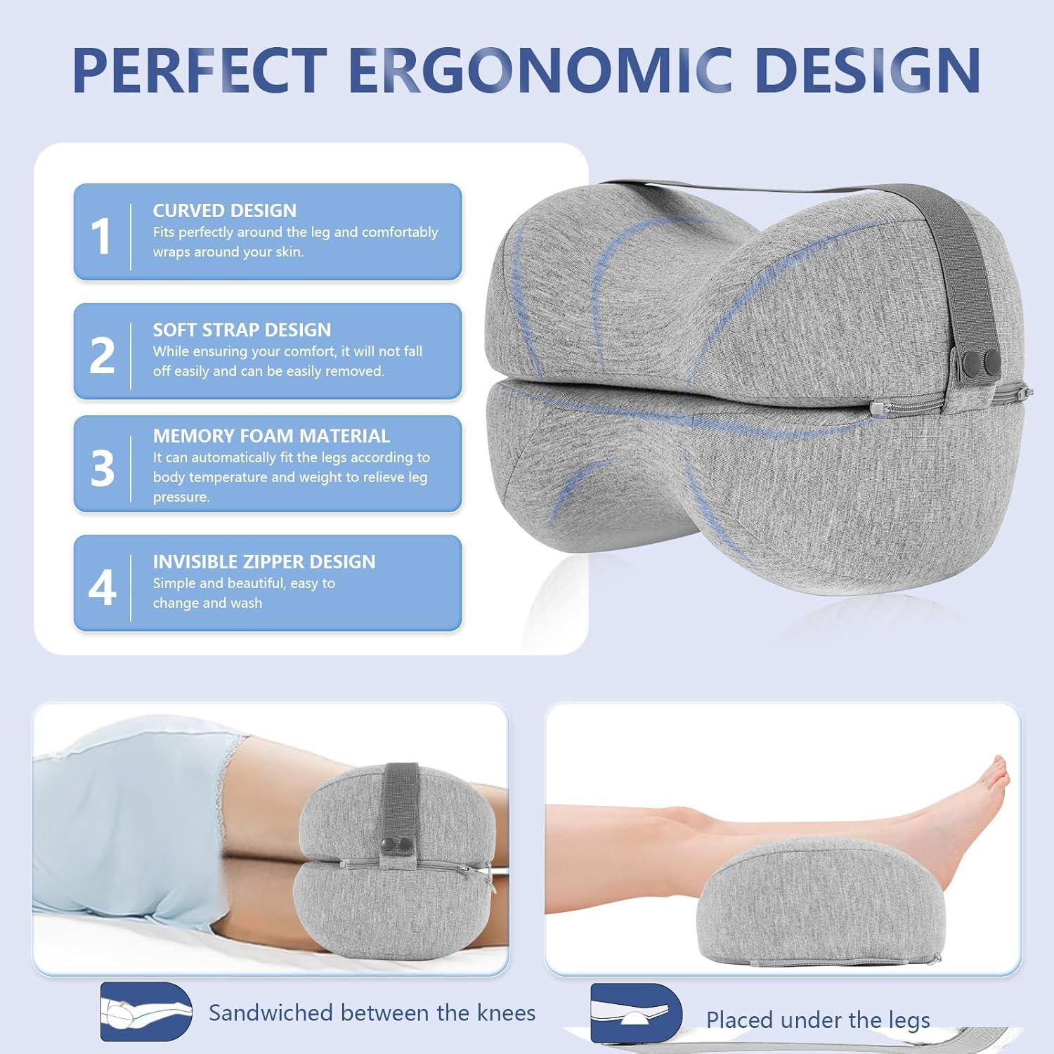 Almohada para Rodillas GINTRICANP - Espuma con Memoria Gris