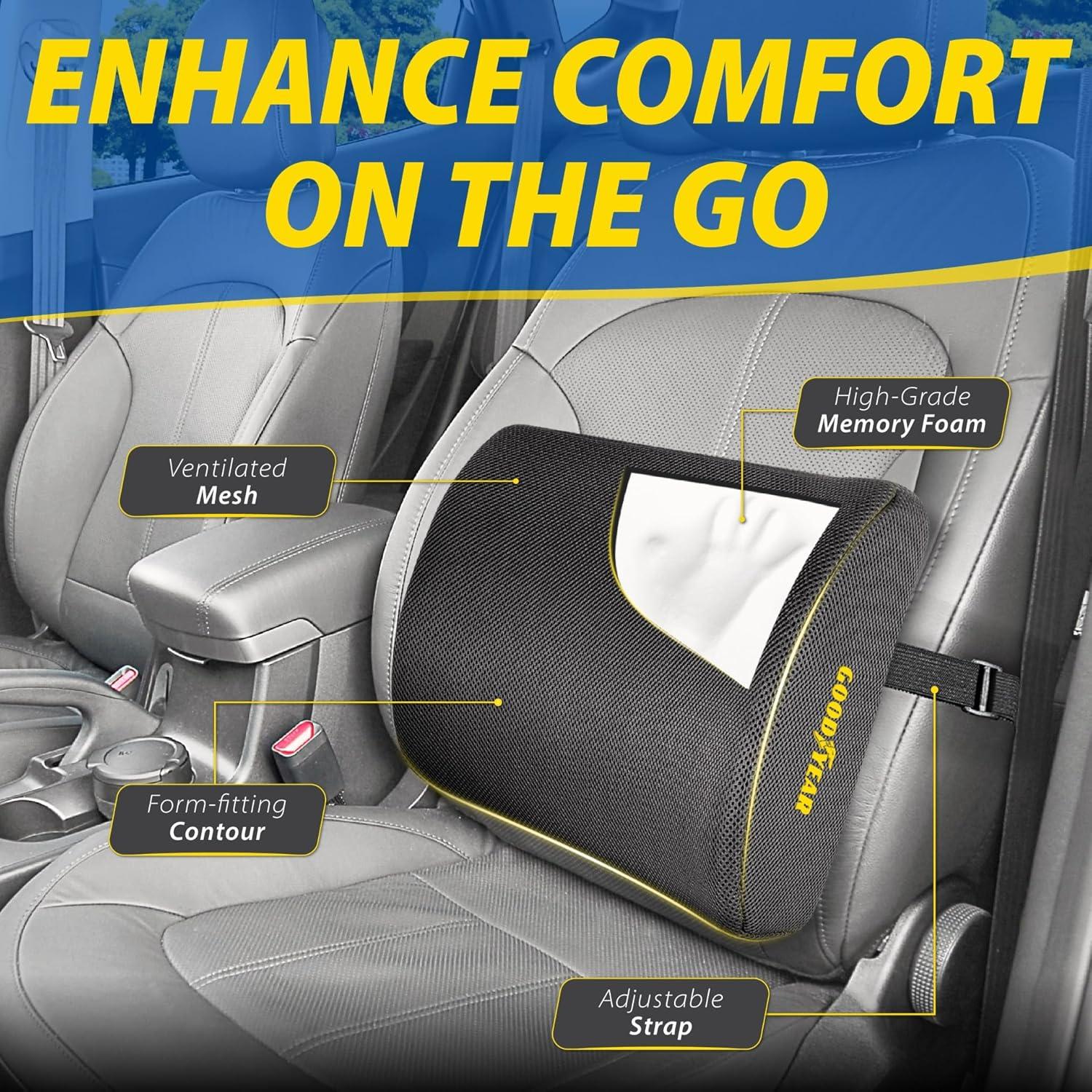 Almohada Lumbar Goodyear GY1841 Espuma Viscoelástica 0.66kg