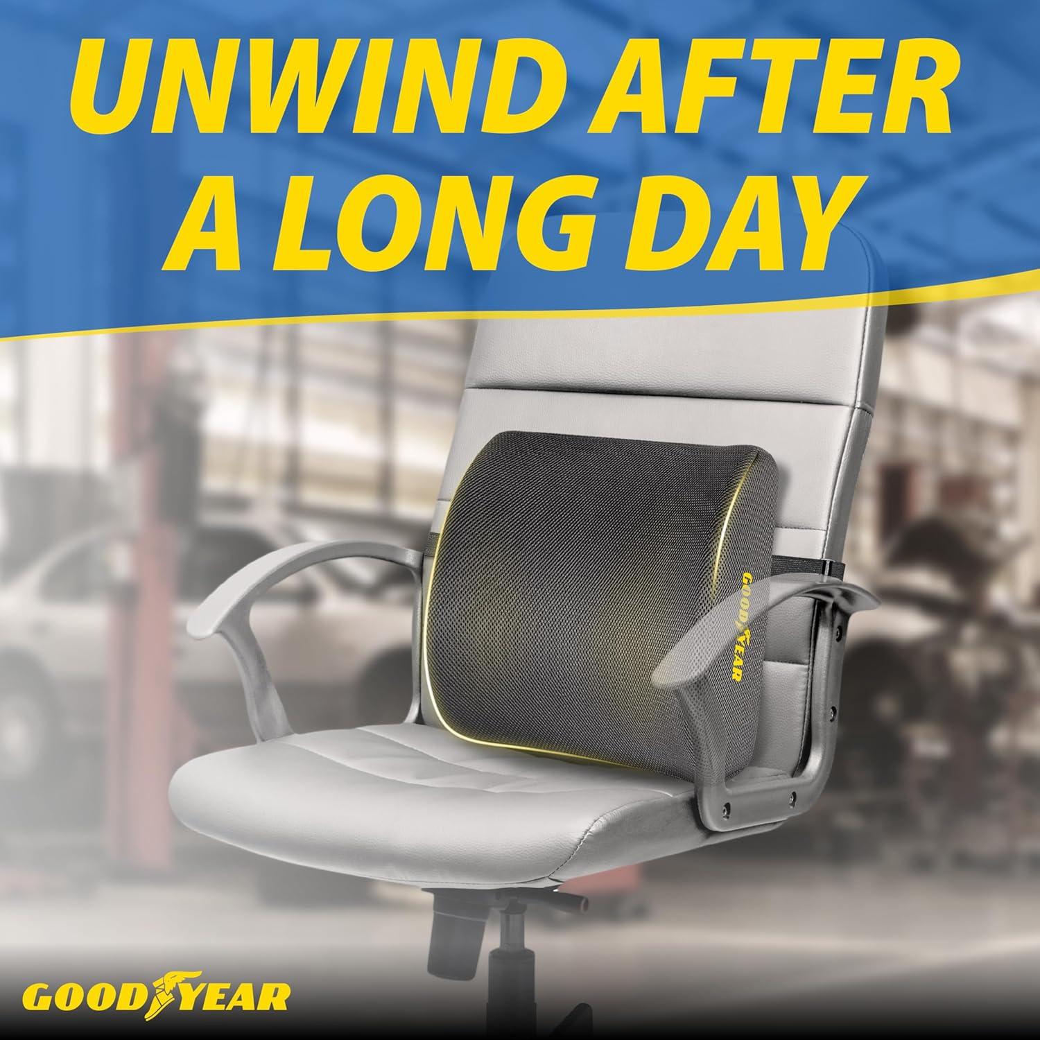 Almohada Lumbar Goodyear GY1841 Espuma Viscoelástica 0.66kg