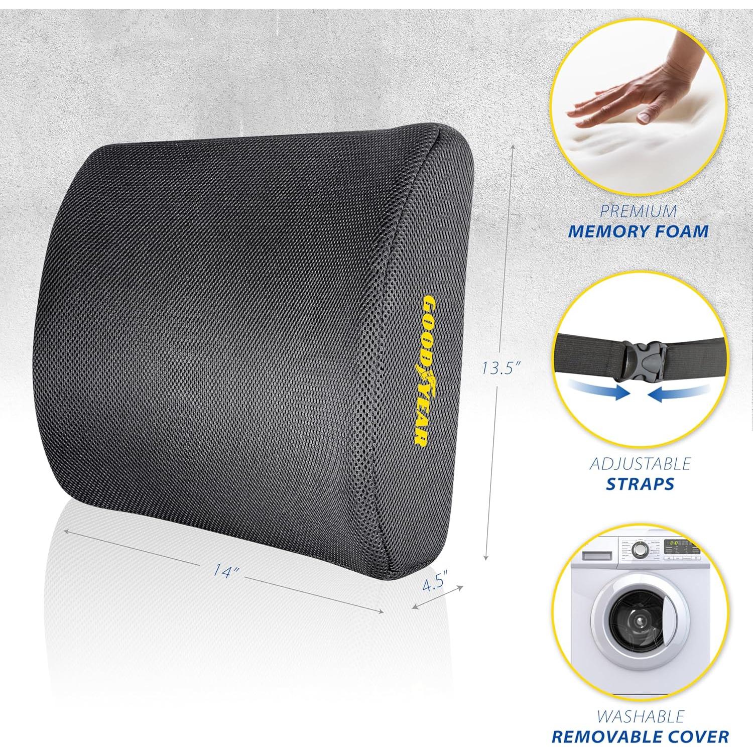 Almohada Lumbar Goodyear GY1841 Espuma Viscoelástica 0.66kg