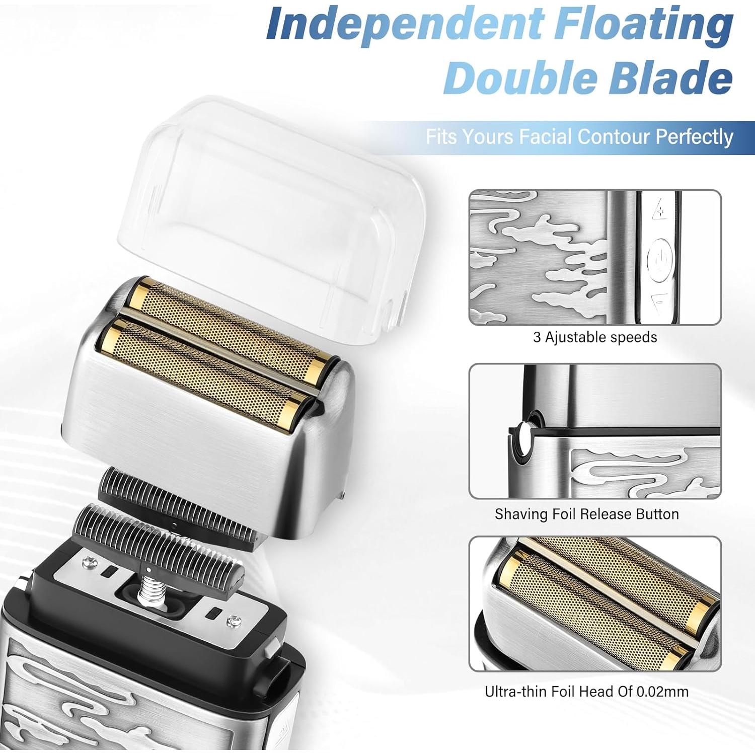 Cortapelos GSKY 740-SILVER Kit Aseo 4 en 1 Profesional