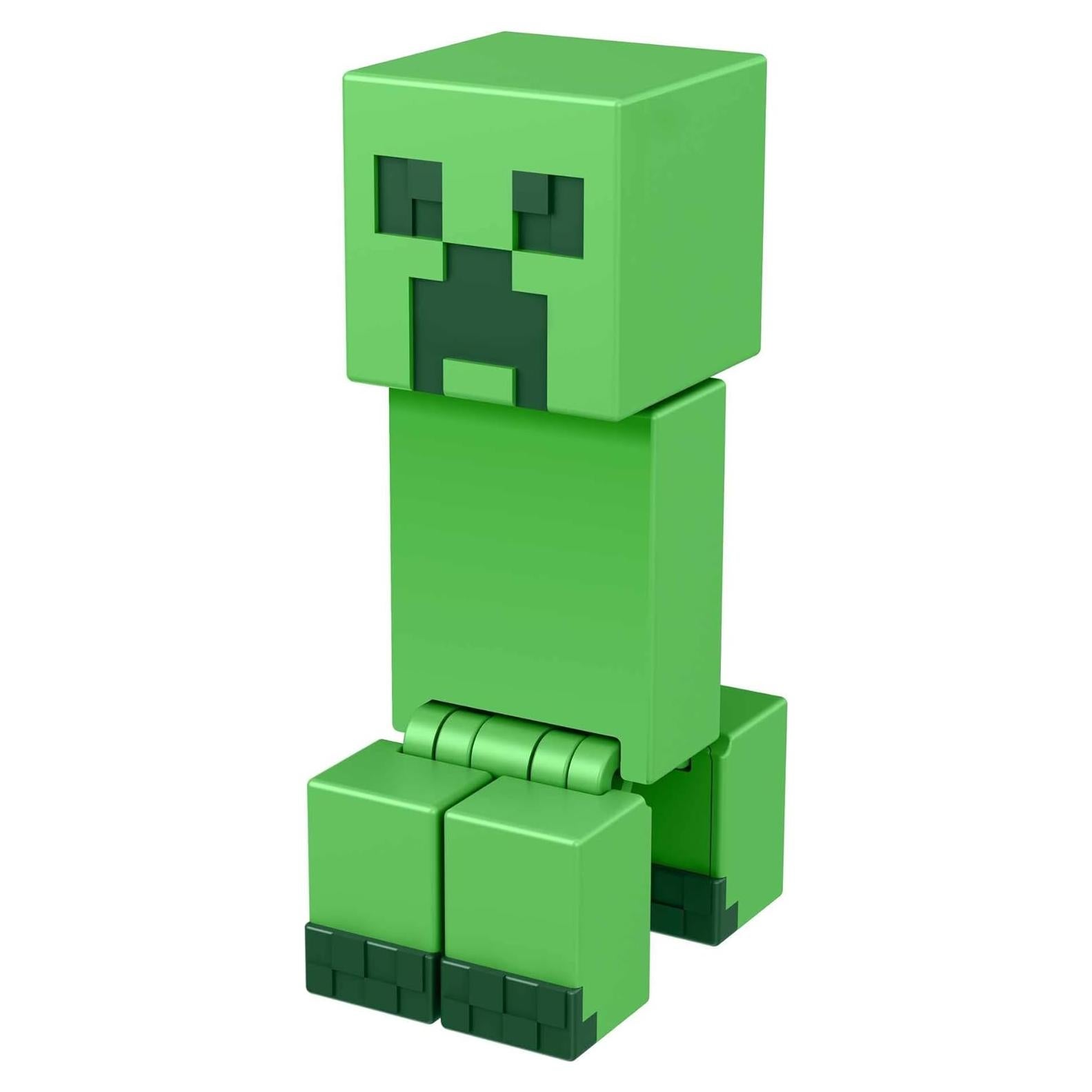 Figura de Acción Creeper Minecraft Mattel 8.26 cm con Portal