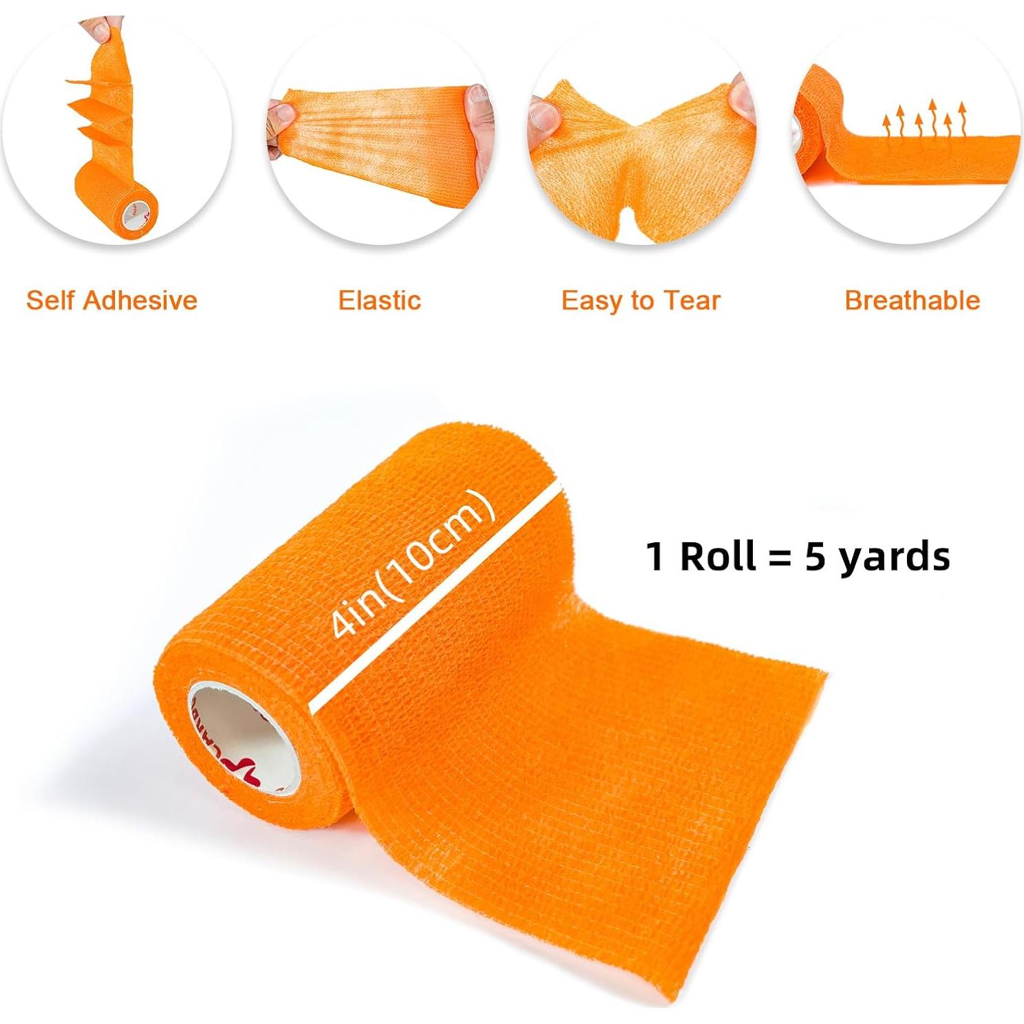 Venda Autoadhesiva Elástica CARBOU 8 Colores 10.16 cm x 4.57 m