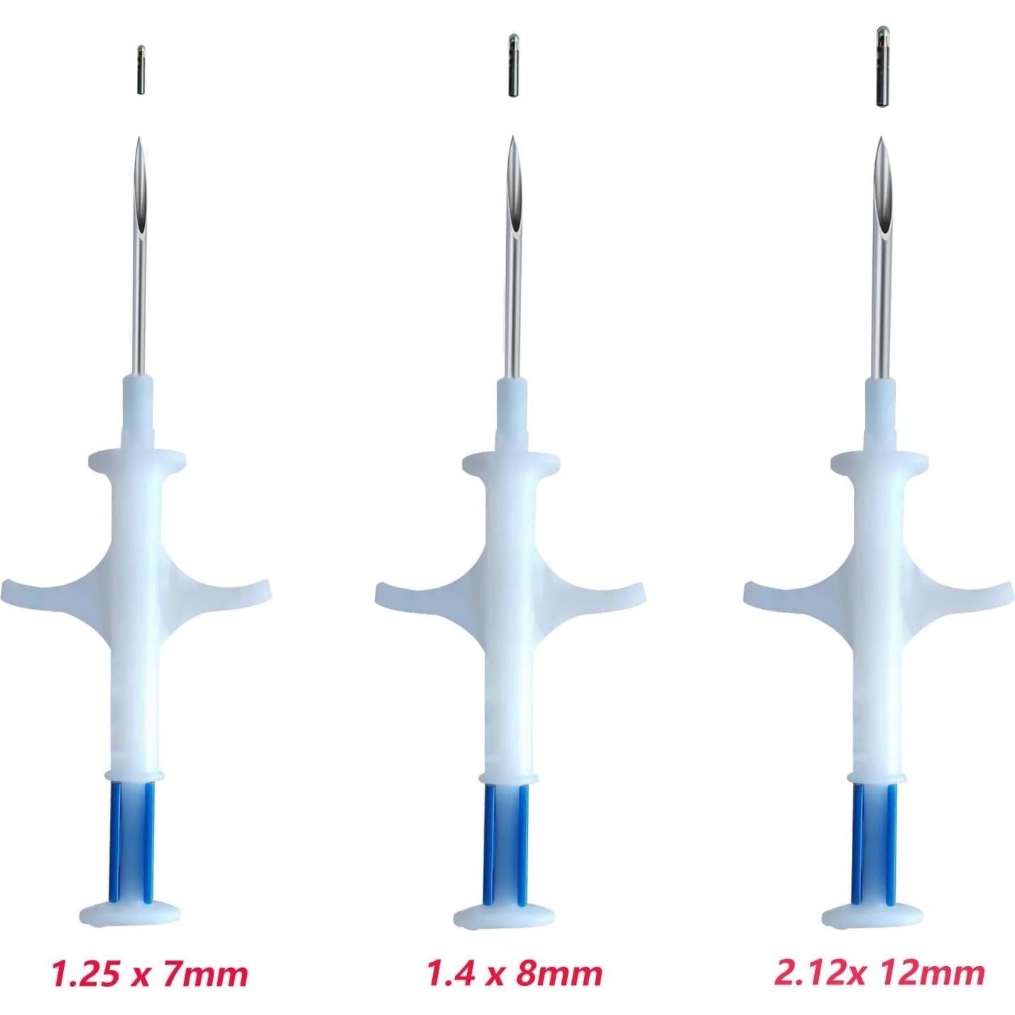 Microchips de Identificación para Mascotas Manruta 20 Pack 1.25x7mm