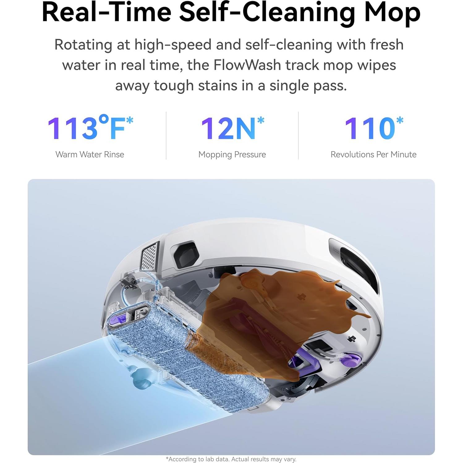 Robot Aspirador y Mopa NARWAL Flow, Succión 22,000 Pa, AI