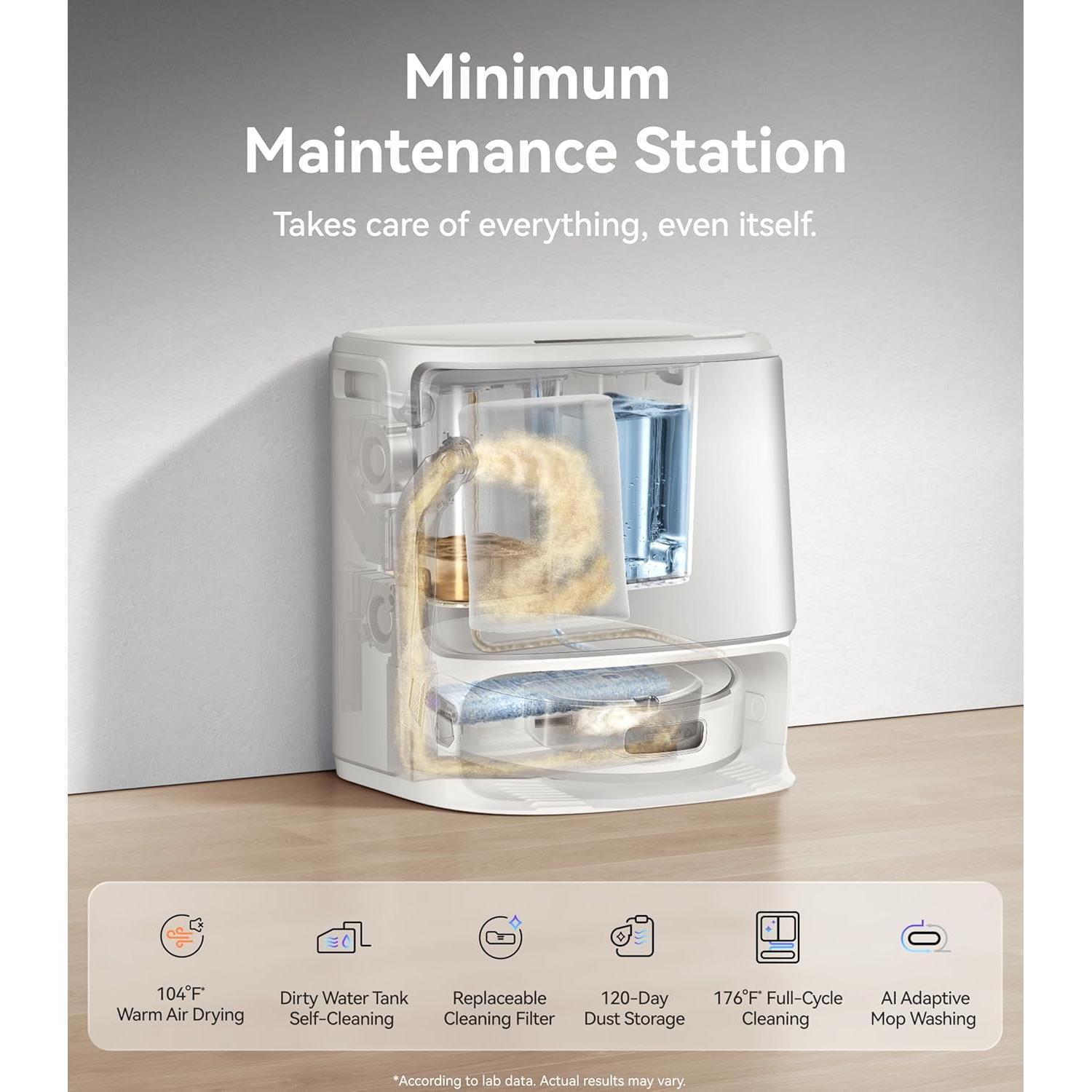 Robot Aspirador y Mopa NARWAL Flow, Succión 22,000 Pa, AI