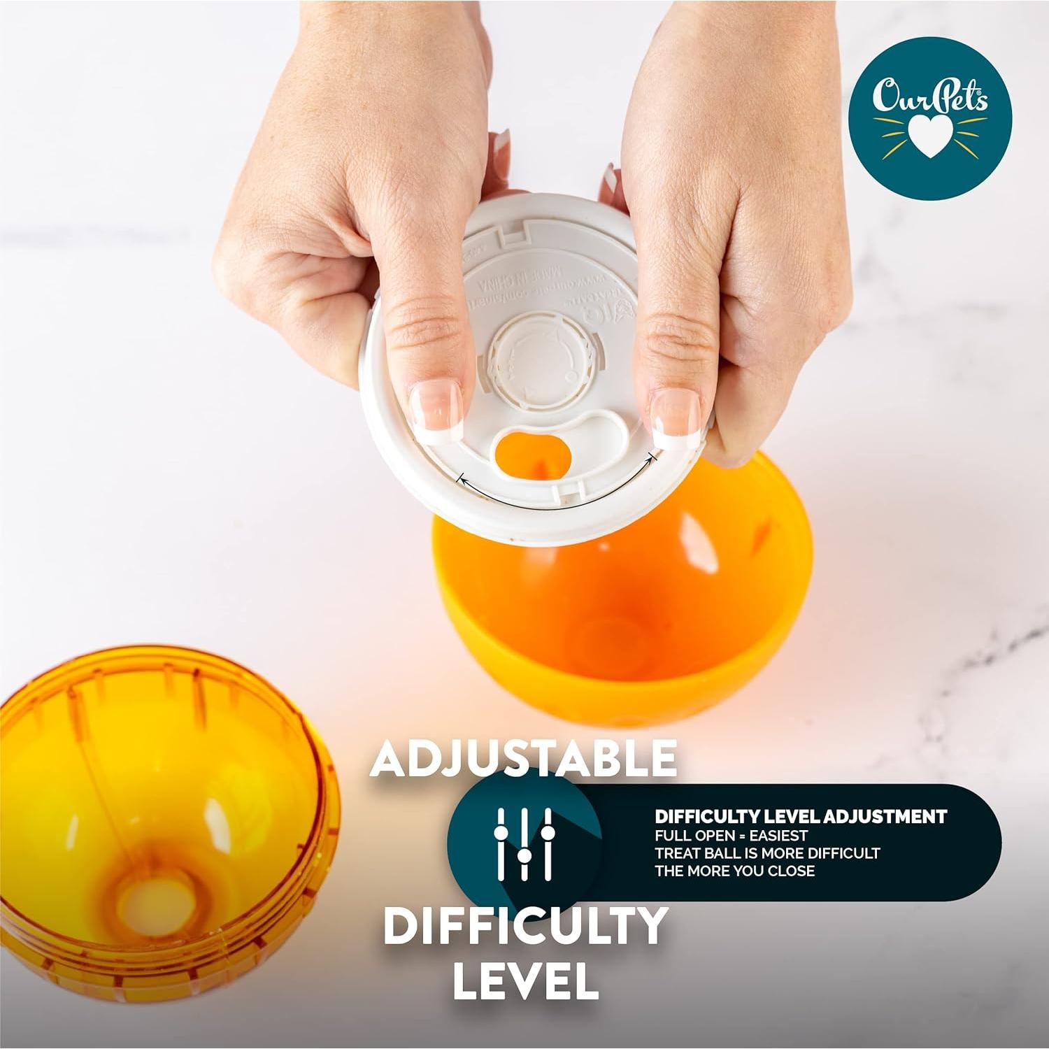 Pelota Dispensadora de Comida OurPets IQ 7.62 cm para Perros