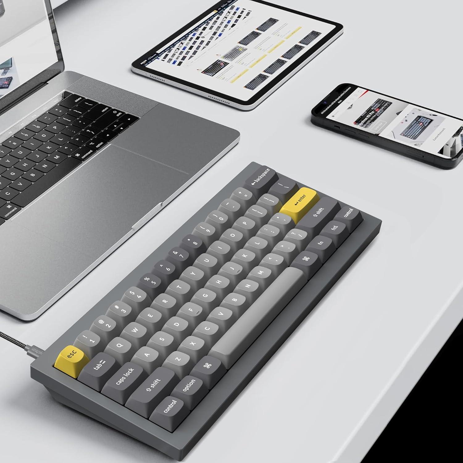 Teclado Mecánico Keychron Q4 60% Programable USB-C Gris