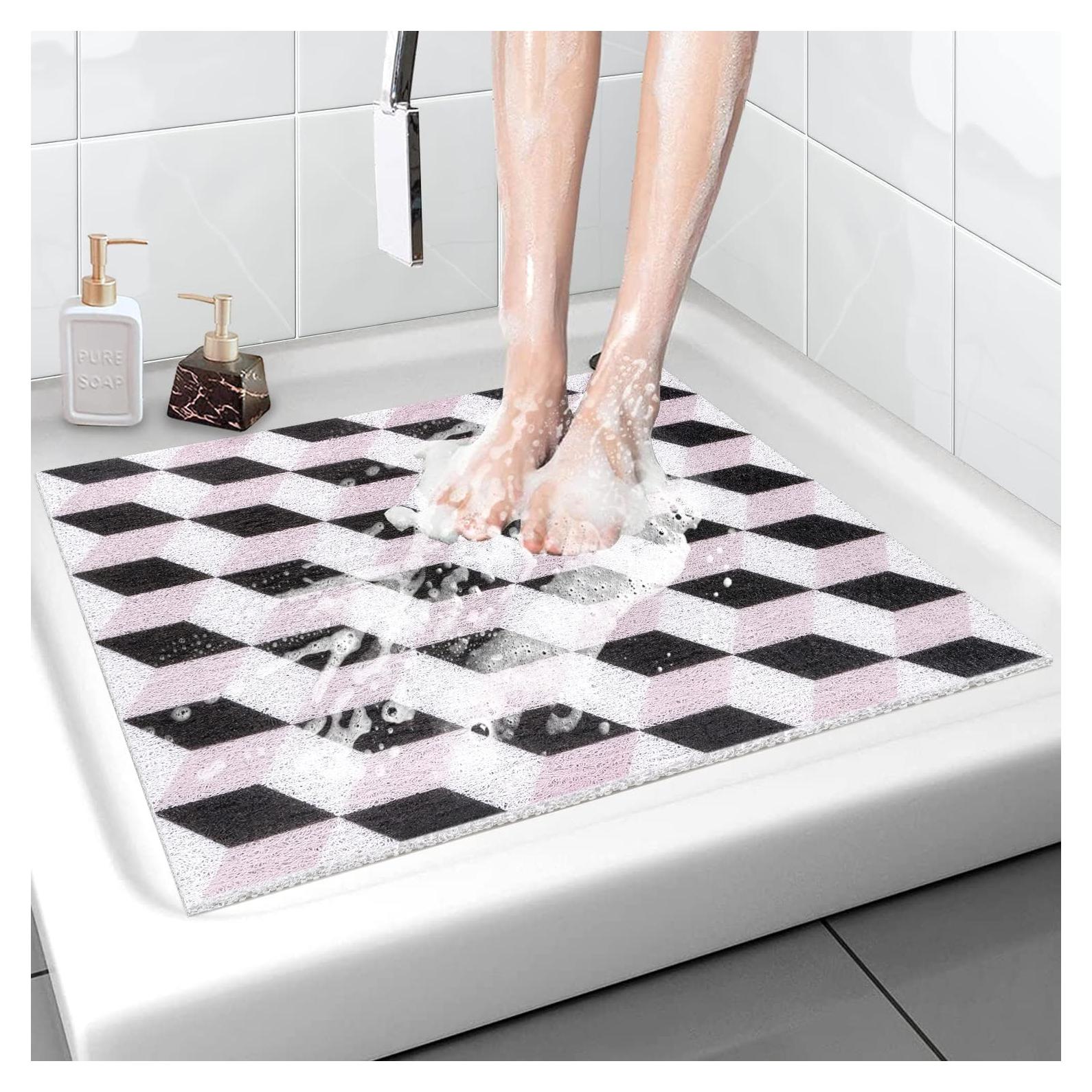 Alfombra de Ducha Antideslizante ZOESOE 60x60 cm PVC